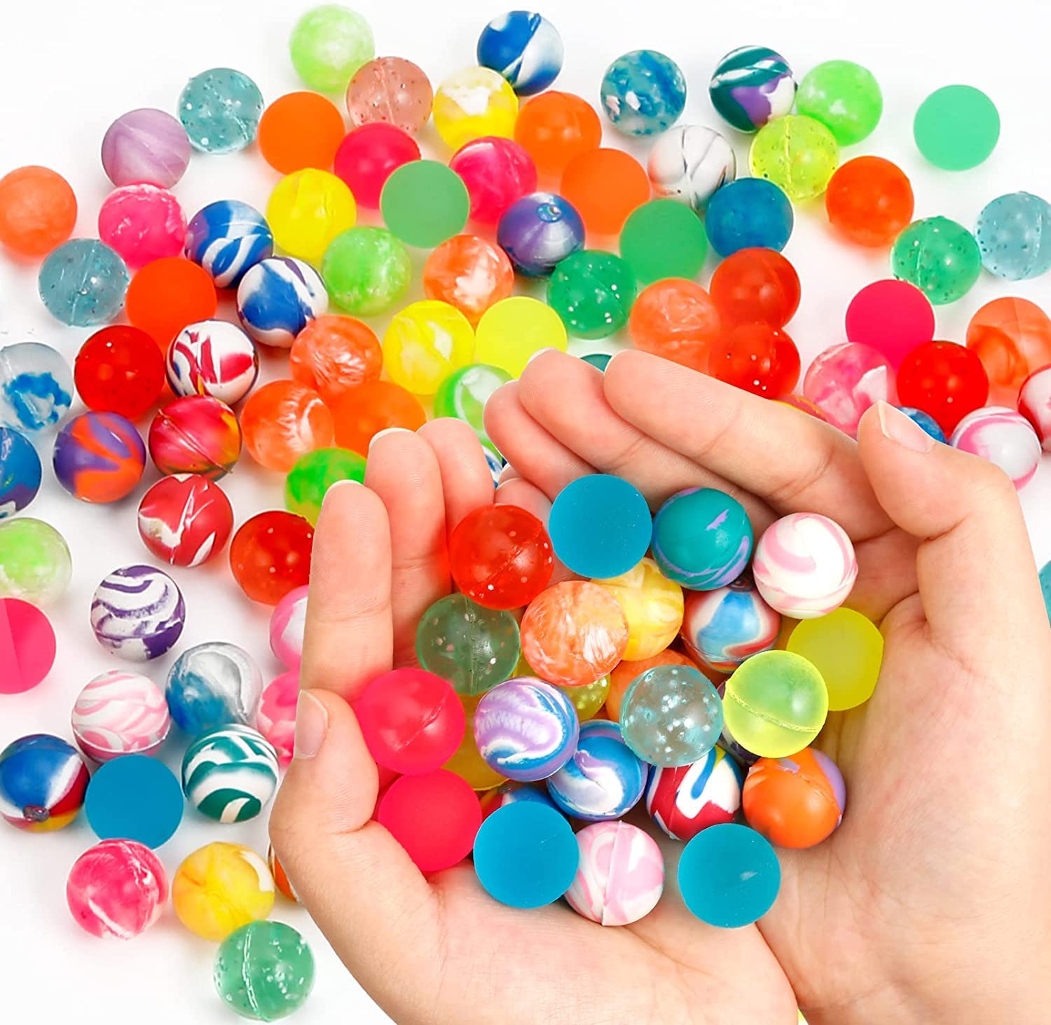 SHATCHI 10pk Bouncy Balls - 27mm Rubber Party Favours | Unisex Kids 4
