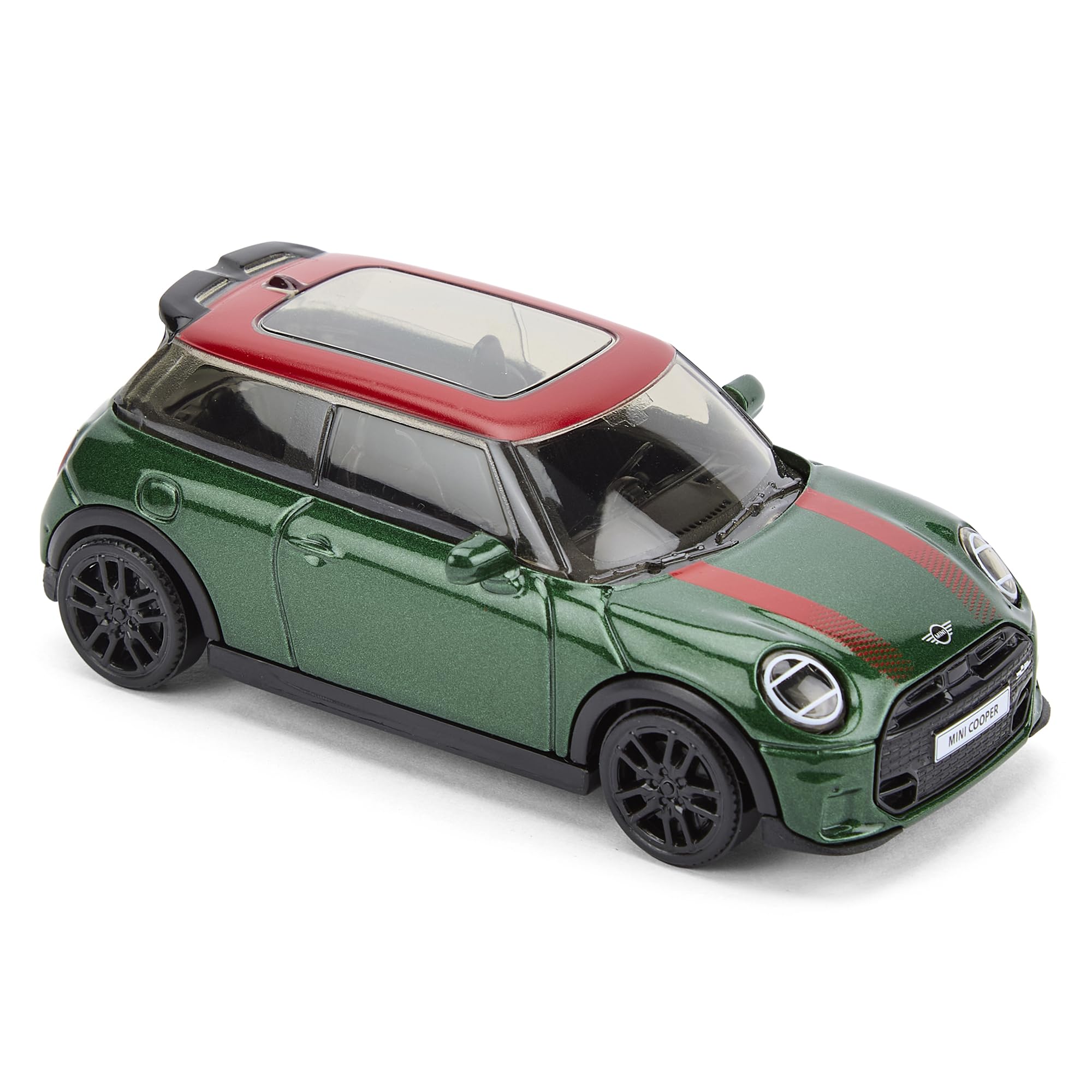 CMJ Mini John Cooper Works 1:43 Scale Die-Cast Model Car - Green | Detailed Interior | Metal Body