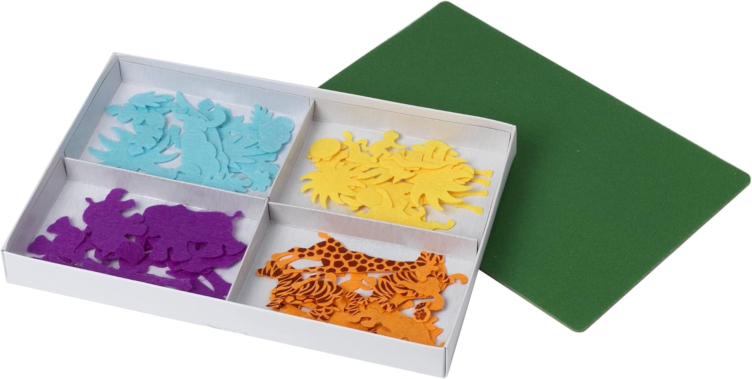 Fuzzy-Felt Classic Series - Jungle | 80-Piece Felt Playset for Ages 3+ 3