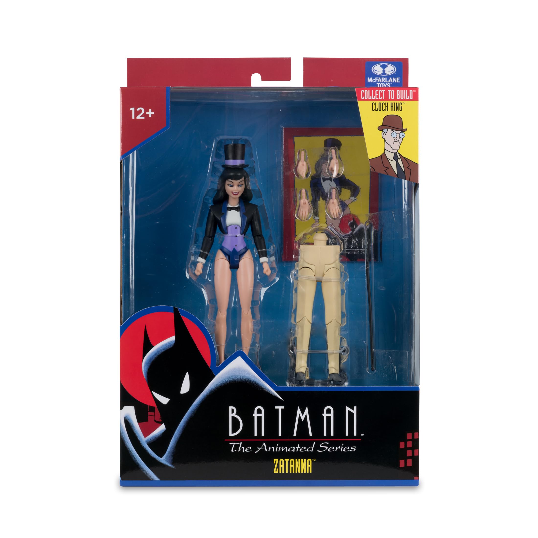 McFarlane Batman: The Animated Series Zatanna 6in Action Figure | Includes Clock King BAF Piece 7