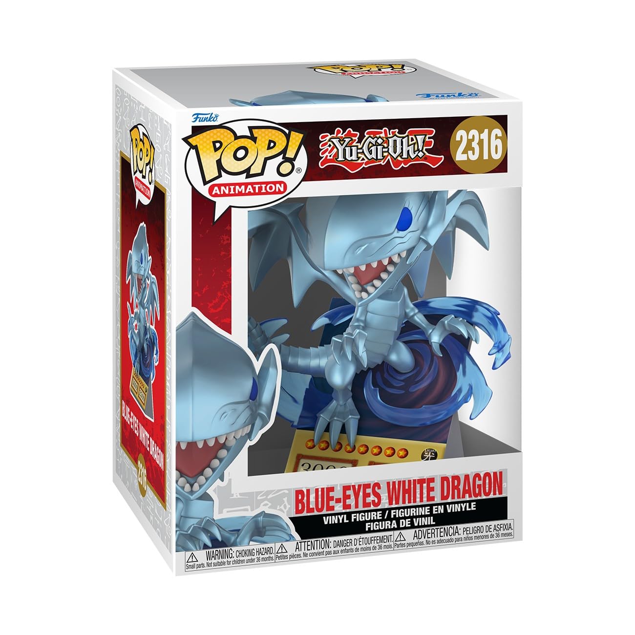Funko POP! Premium Figure - Yu-Gi-Oh! Blue Eyes White Dragon Chibi Collectible | Vinyl | Model 86608 1