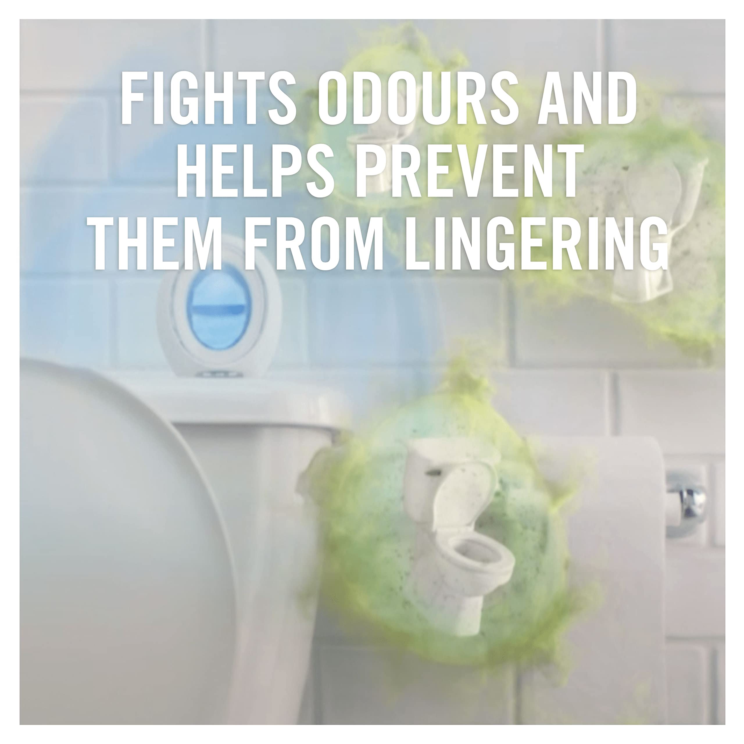 Febreze Bathroom Continuous Air Freshener - Vanilla Scent, Pack of 8 3