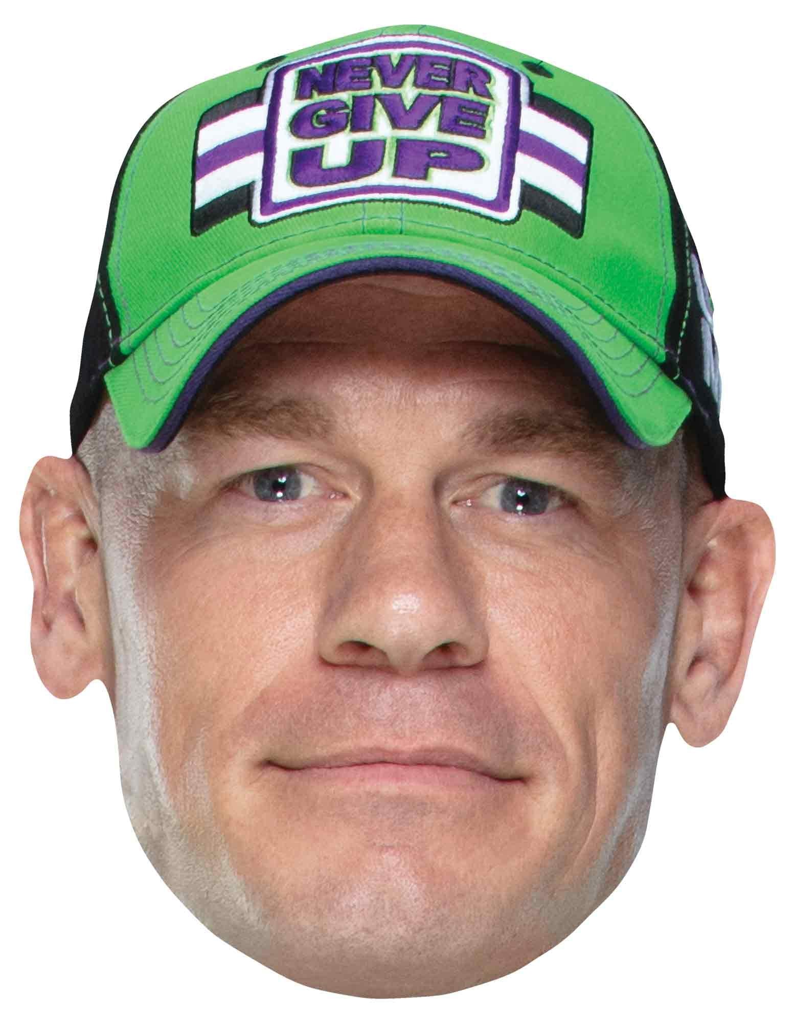 STAR CUTOUTS SM294 John Cena WWE Mask | Cardboard Face Mask | Fits Ages 4-99 1