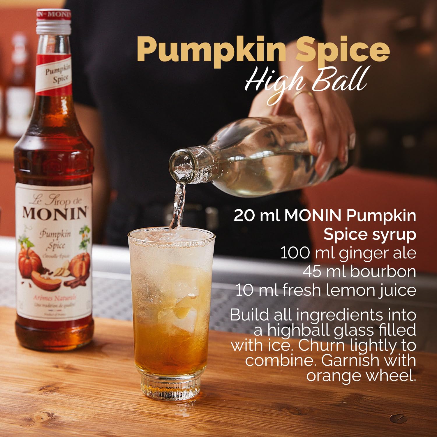 Monin - Pumpkin Spice Syrup 1L 15