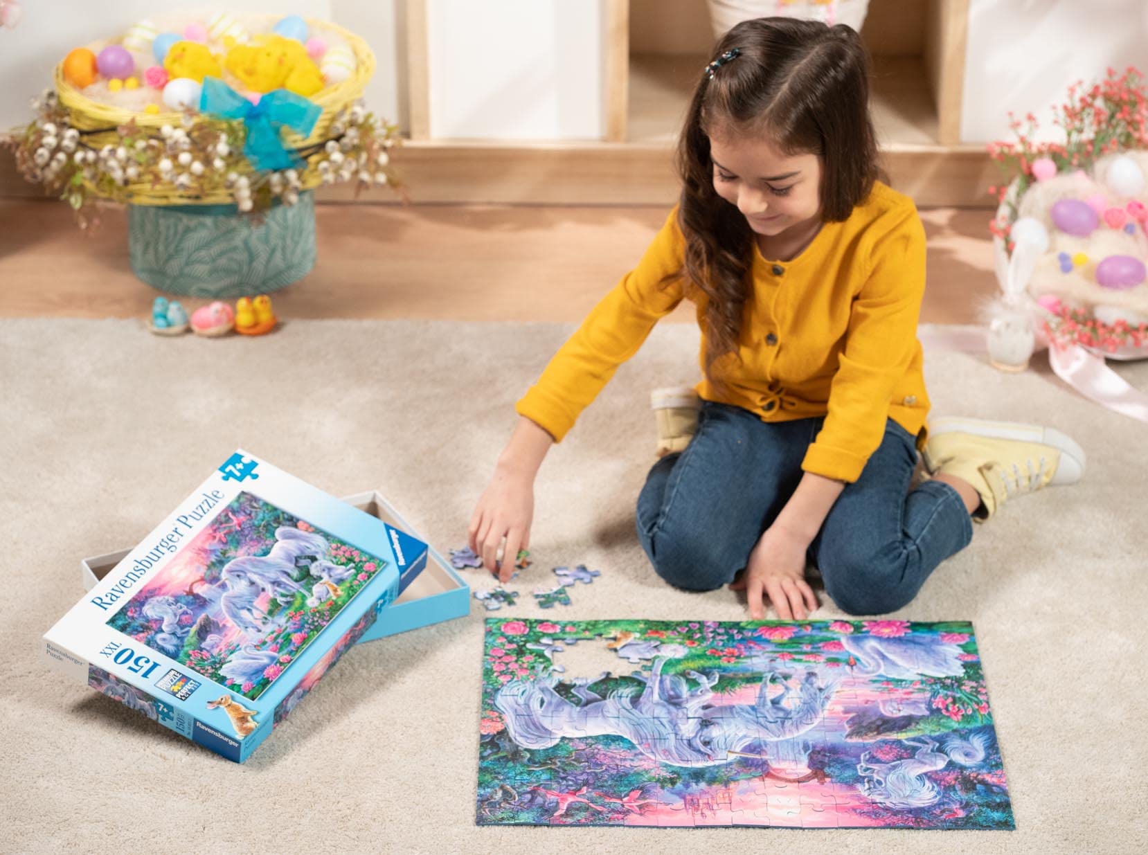 Ravensburger Unicorns in Sunset Glow -150 Piece Jigsaw Puzzle with Extra Large Pieces for Kids7 Years & Up 13