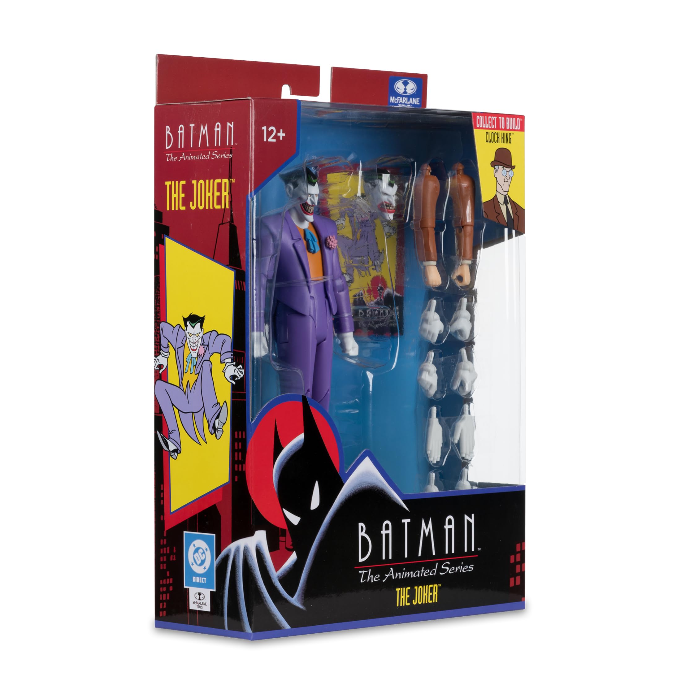McFarlane Batman: The Animated Series The Joker 6in Action Figure | Build-A Figure Piece Included 8