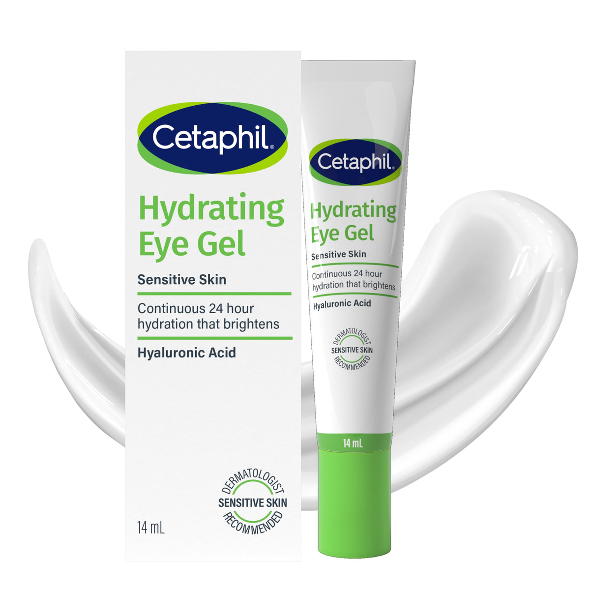 Cetaphil Hyaluronic Acid Eye Gel - 14 ml Eye Cream with Niacinamide