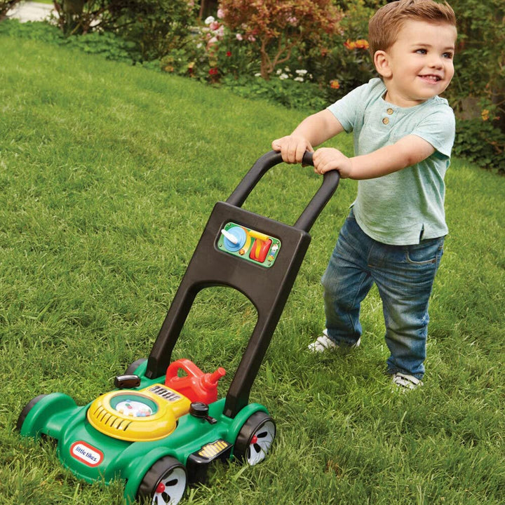 Little Tikes Gas 'n Go Mower - Realistic Play Lawn Mower with Mechanical Sounds & Movable Throttle for Toddlers 18 Months+
