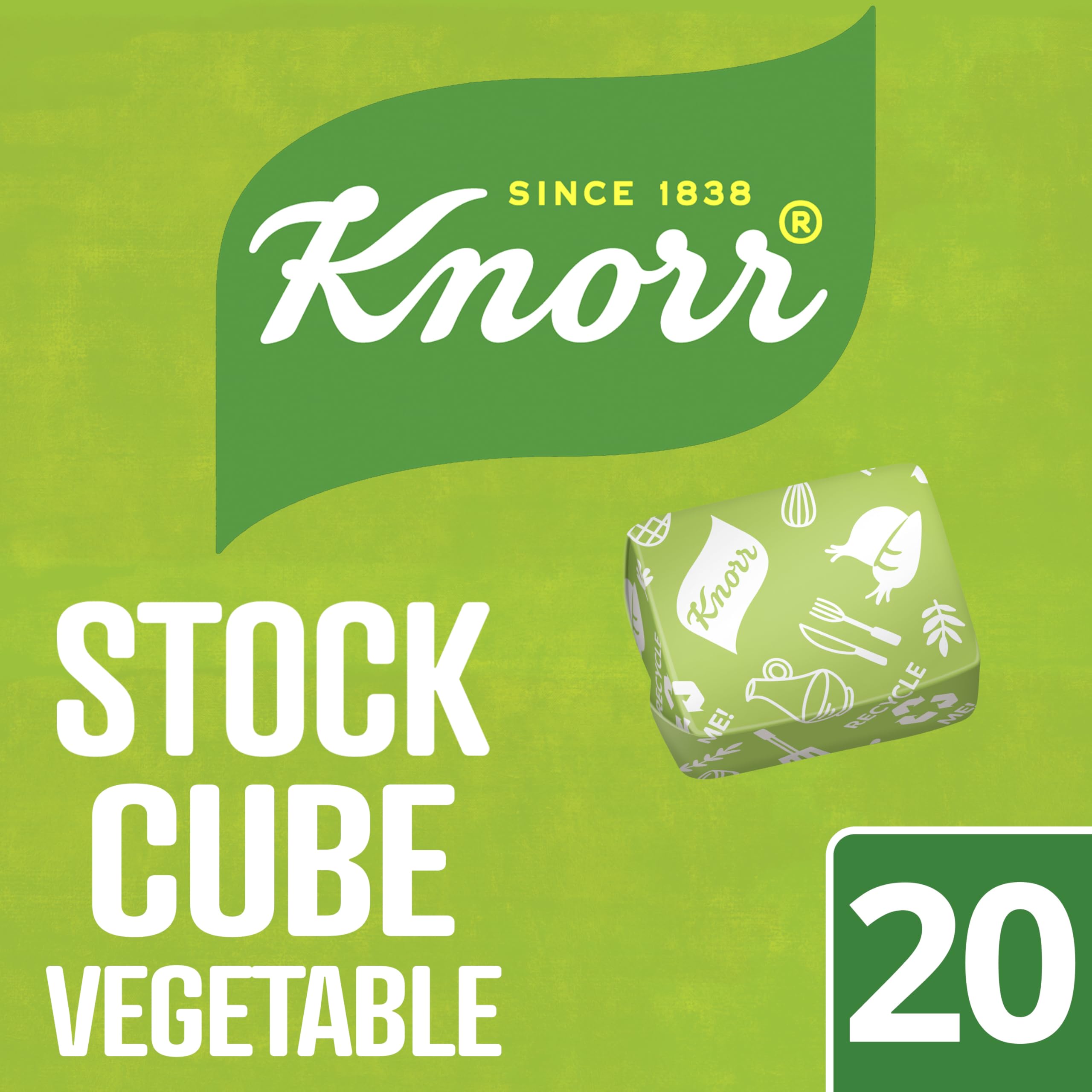 Knorr Vegetable Stock Cubes - Gluten-Free Flavor Enhancer | 20 x 10g Cubes 2
