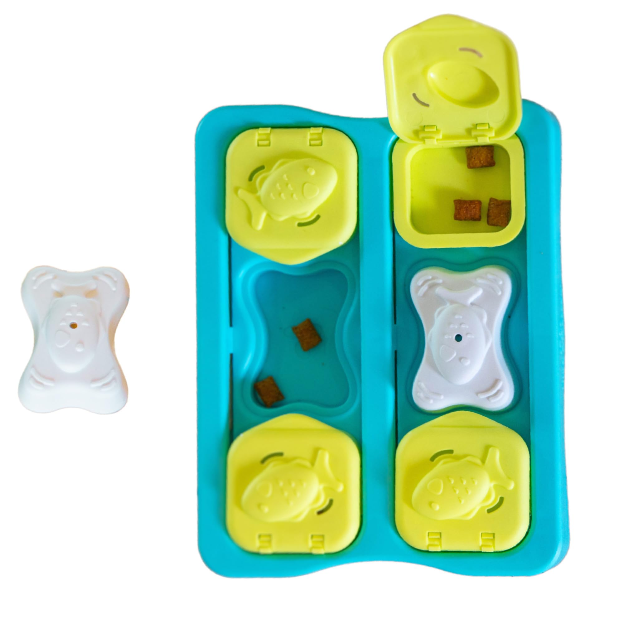 Catstages Kitty Cube Treat Puzzle Toy - Adjustable Difficulty | Encourages Foraging | Holds Up to 1/3 Cup Kibble 1