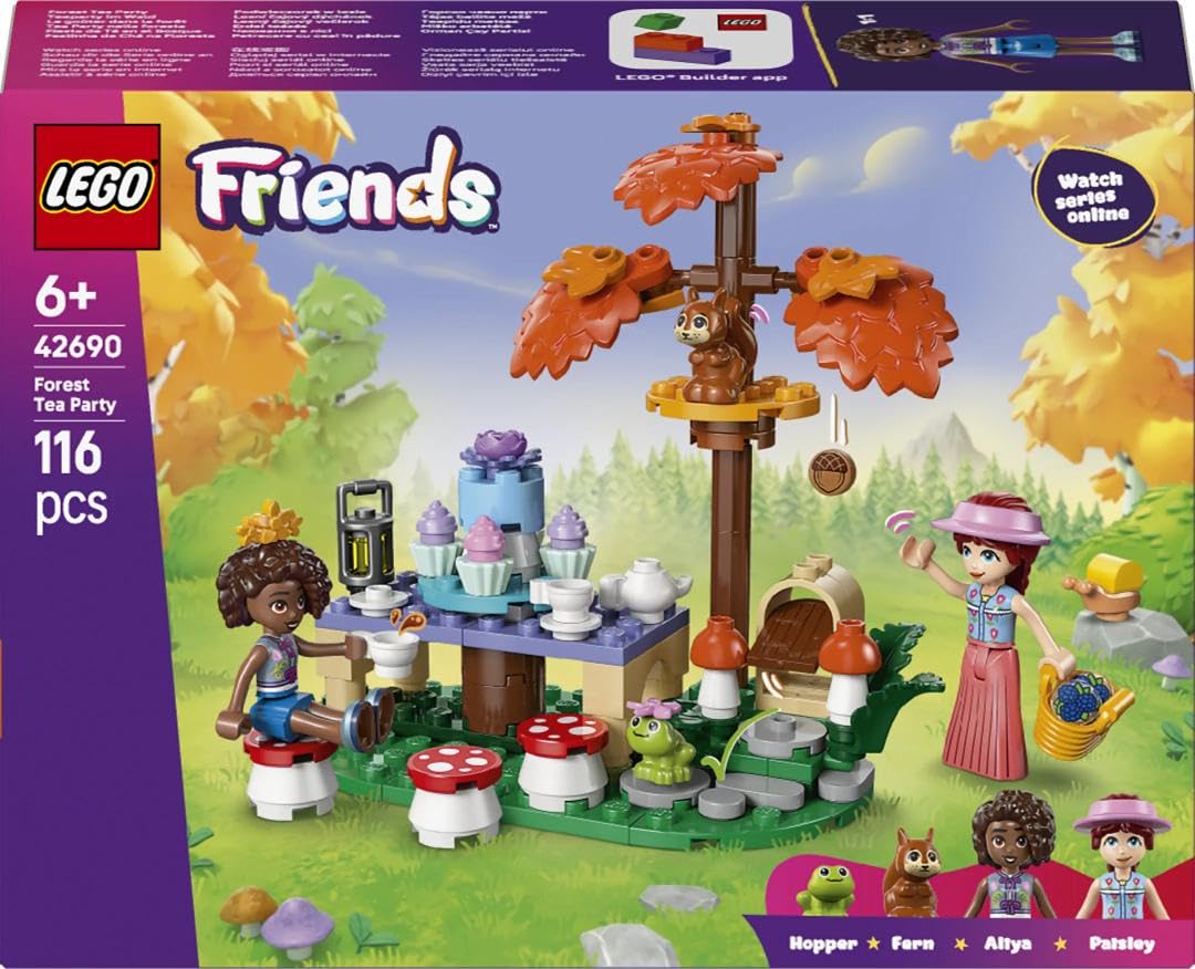 LEGO Friends Forest Tea Party Building Set 42690 | Ages 6+ | 2 Mini Dolls & 3 Animals 5