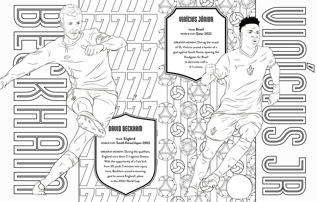 Dino Books Ultimate Football Heroes Colouring Book: World Cup Greatest Moments | Paperback | 80 Pages 3