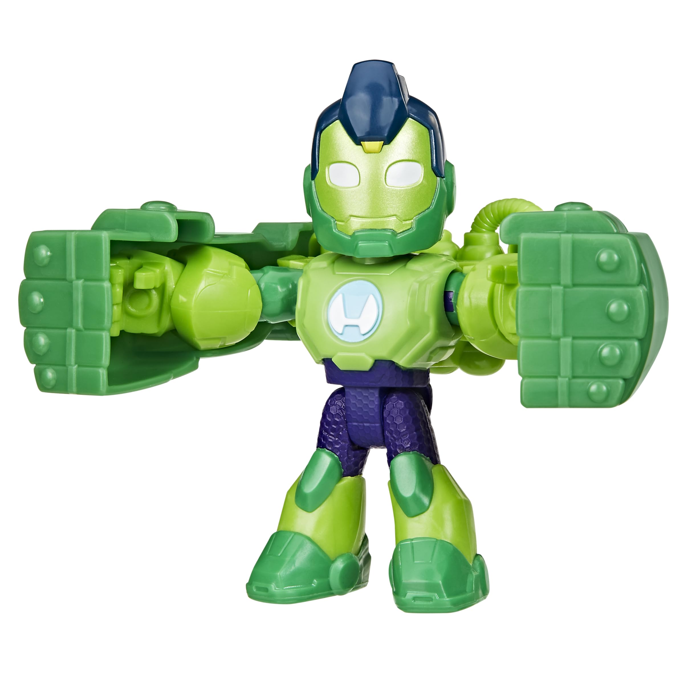 Marvel Iron Man and His Awesome Friends Iron Hulk Action Figure Toy with Accessory, 3-Inch 3