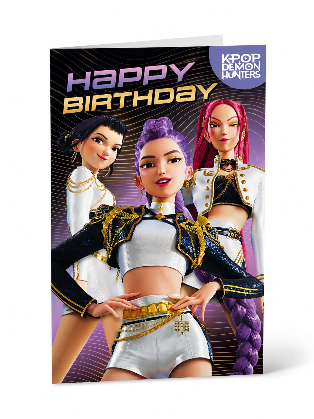Danilo Promotions KPOP Demon Hunters Birthday Card | Standard Size | Multi Color