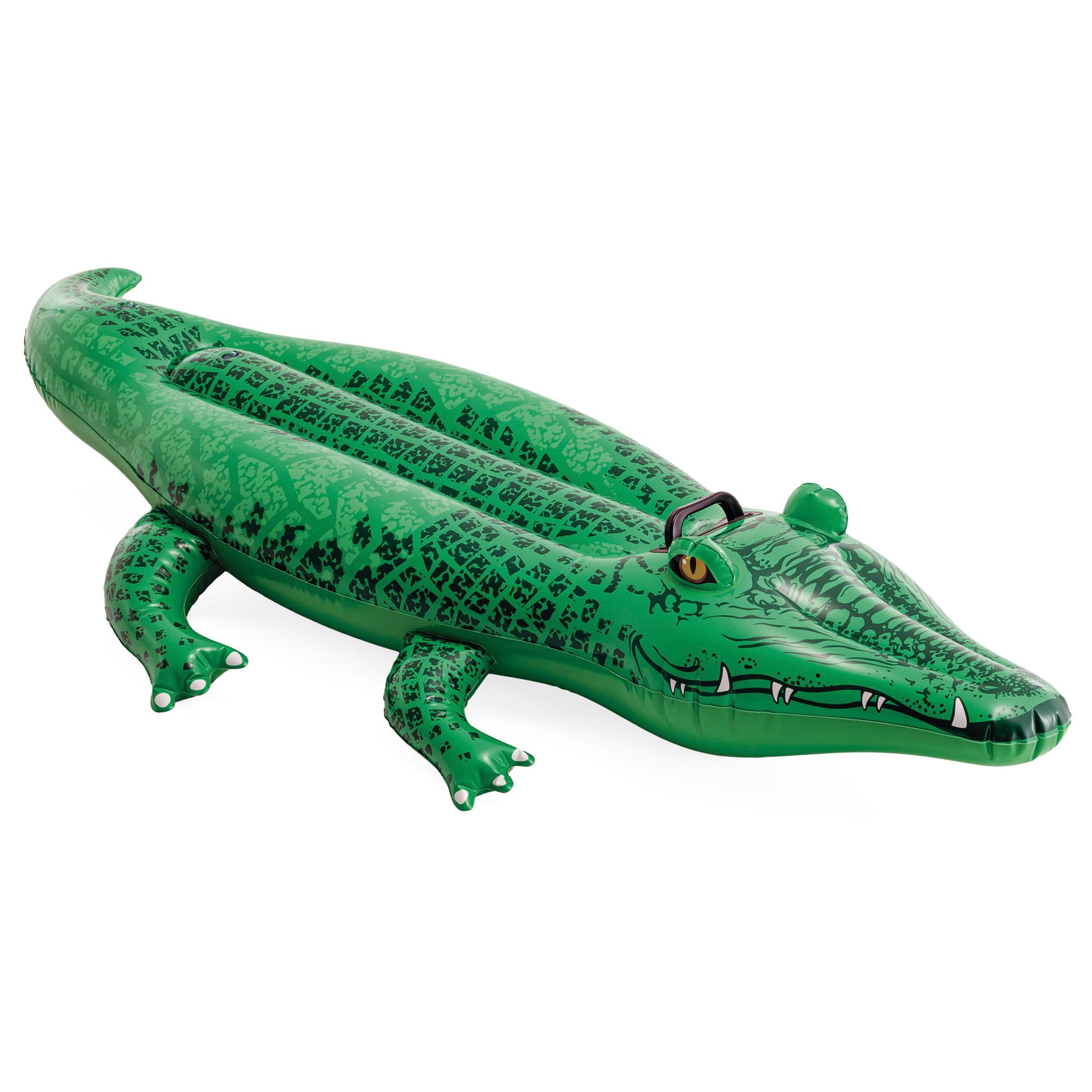 Intex Inflatable Crocodile Ride-On Pool Toy | 168x86 cm | Green | Includes Repair Kit