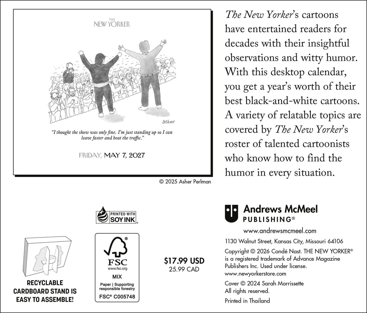 The New Yorker Cartoons 2027 Day-to-Day Calendar - 640 Pages