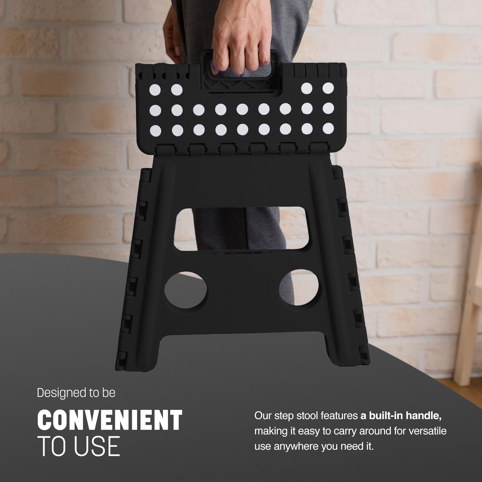 KEPLIN 13 Inch Heavy Duty Folding Step Stool | 150kg Capacity | Plastic 4