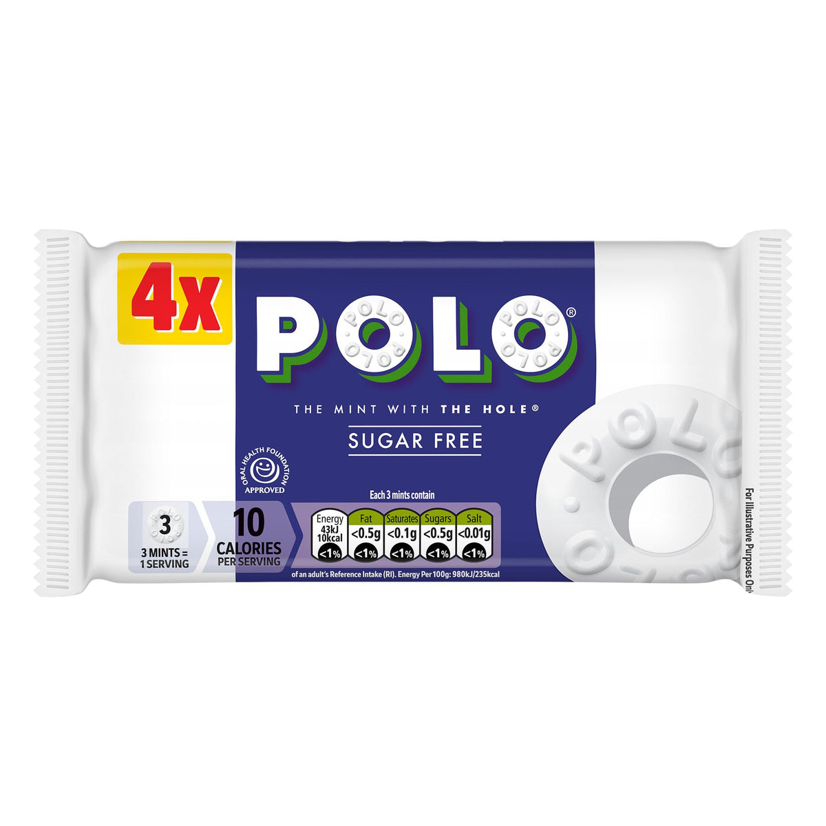Polo Sugar Free Mints Multipack - 4 x 33.4g