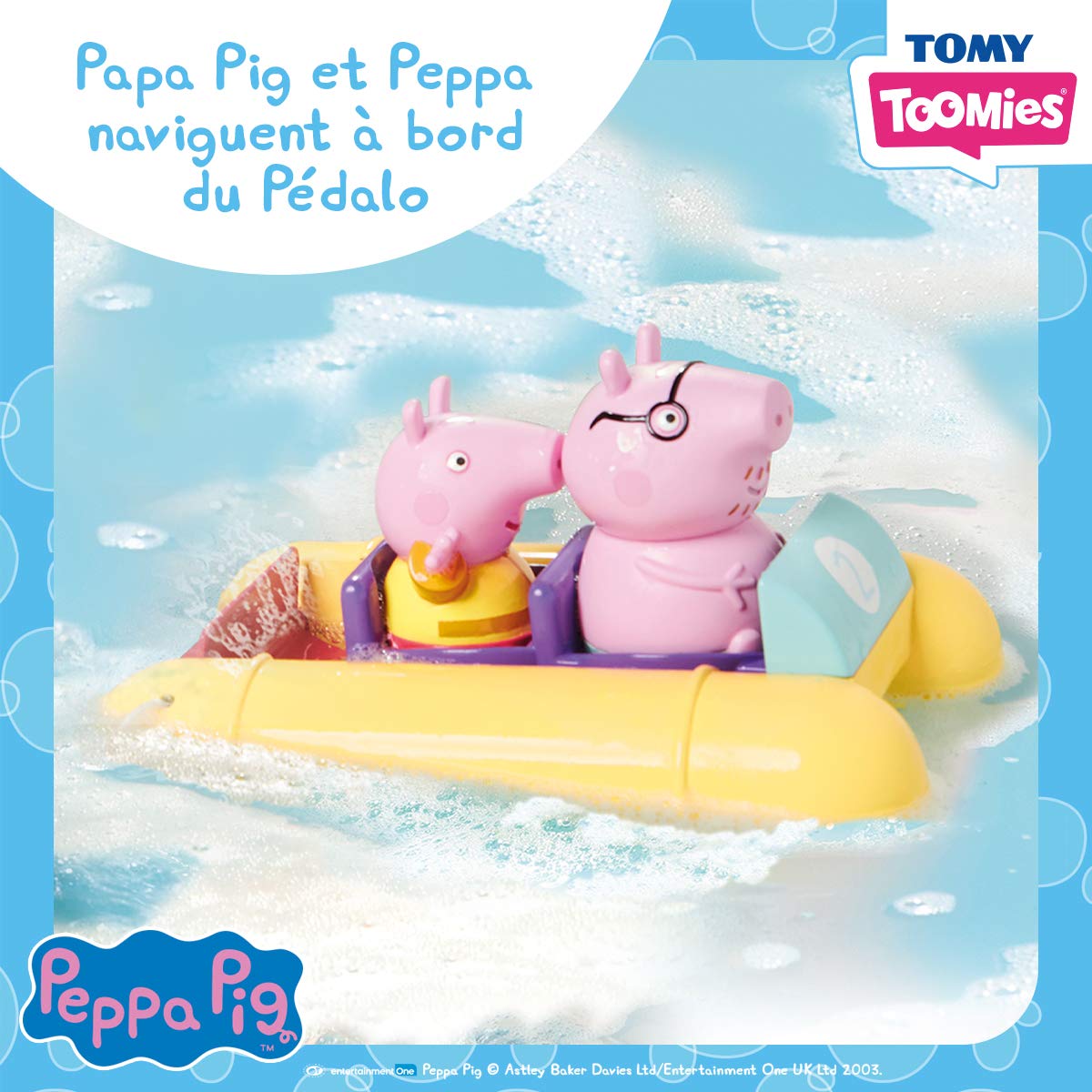 Toomies Peppa Pig Pull and Go Pedalo Bath Toy - Ages 18 Months+ 6