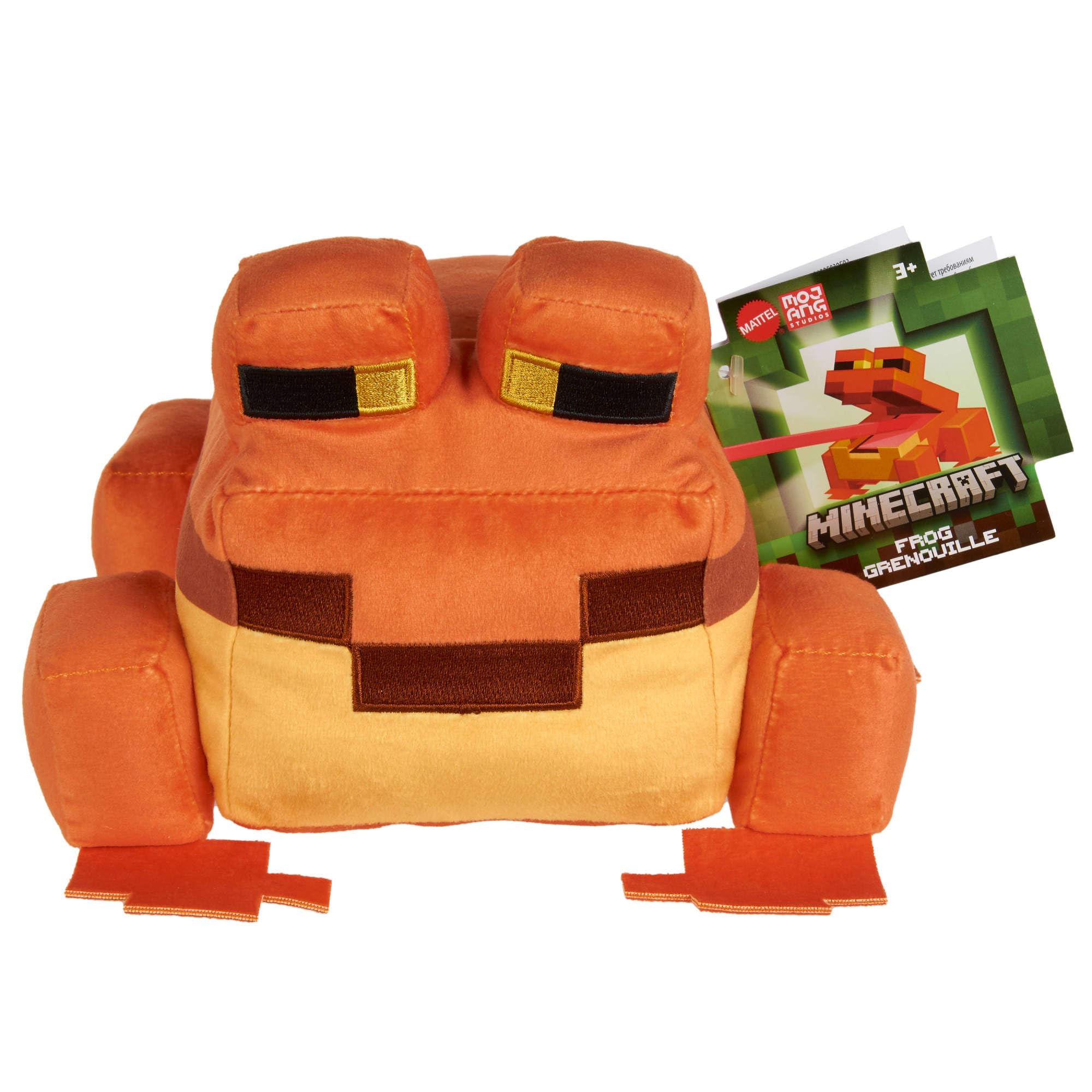 Mattel Minecraft Plush Frog Toy, Collectible Stuffed Animal, 8-inch Soft Do 4