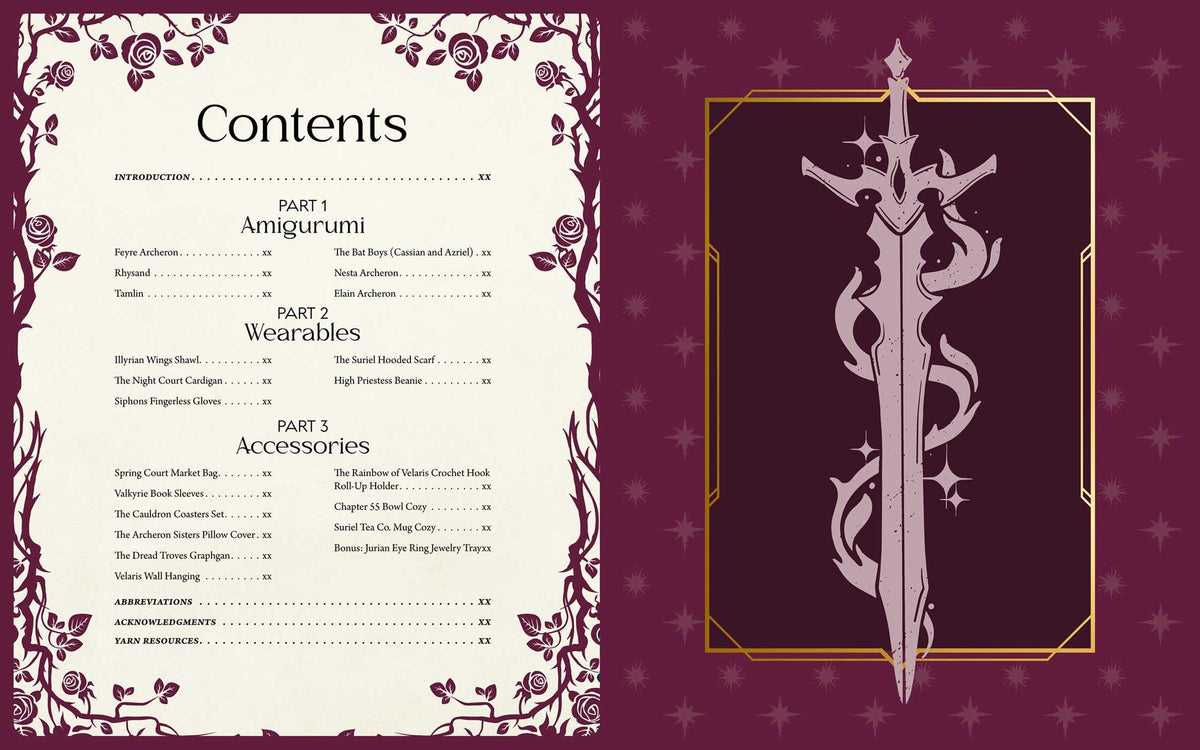 Insight Editions Court of Yarn and Stitches: Crochet Patterns from the High Courts, Fae Palaces, and Beyond - 20+ Patterns