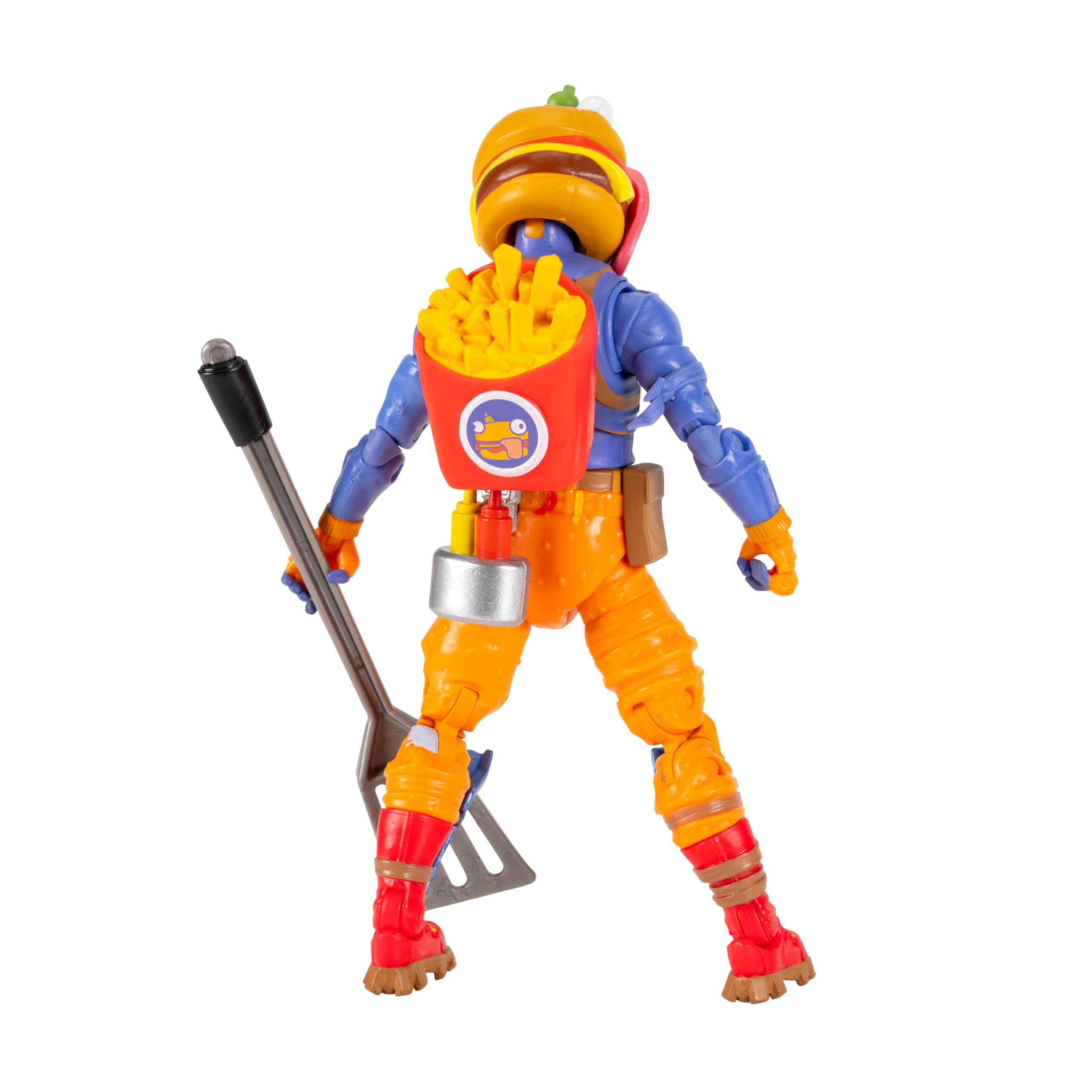 Jazwares Fortnite Beef Boss - 6-inch Articulated Action Figure with Harvesting Tool & Back Bling 4