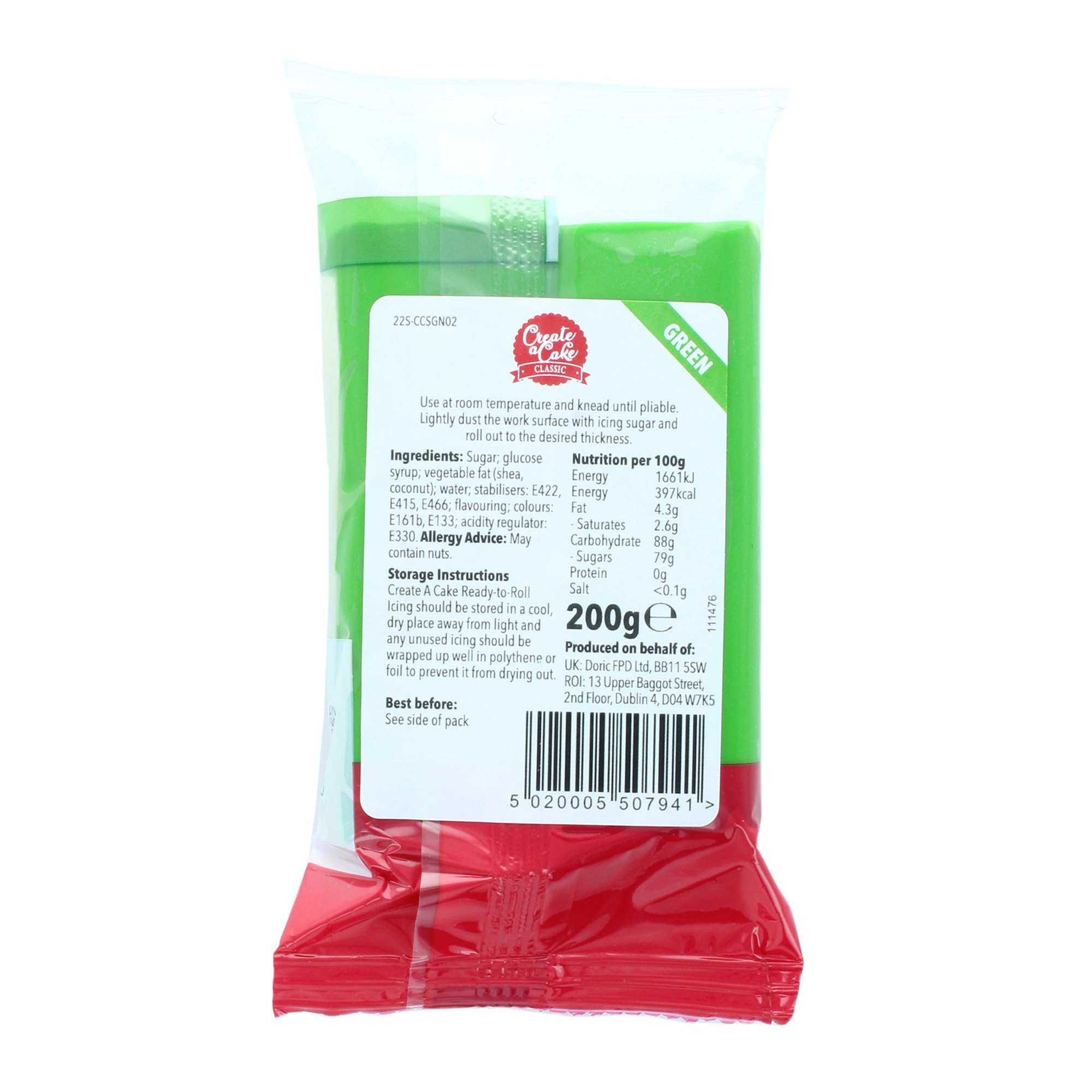 Create A Cake Ready To Roll Icing - Green Fondant Sugar Paste for Decorating | 200g 5