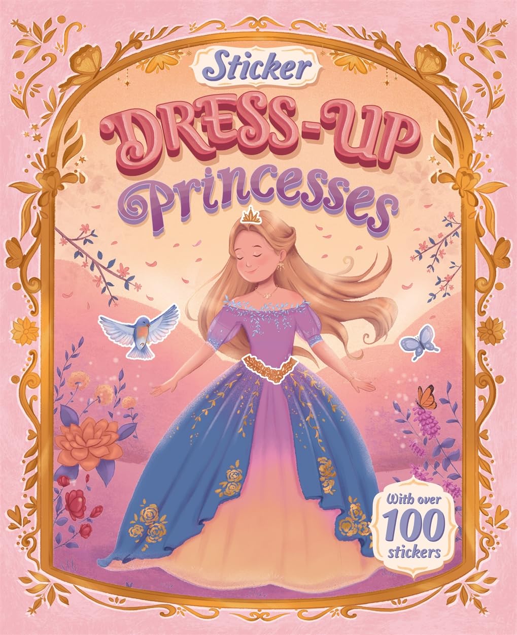 Igloo Books Sticker Dress-Up Princesses - Over 100 Stickers | Ages 4-6 | Paperback 1