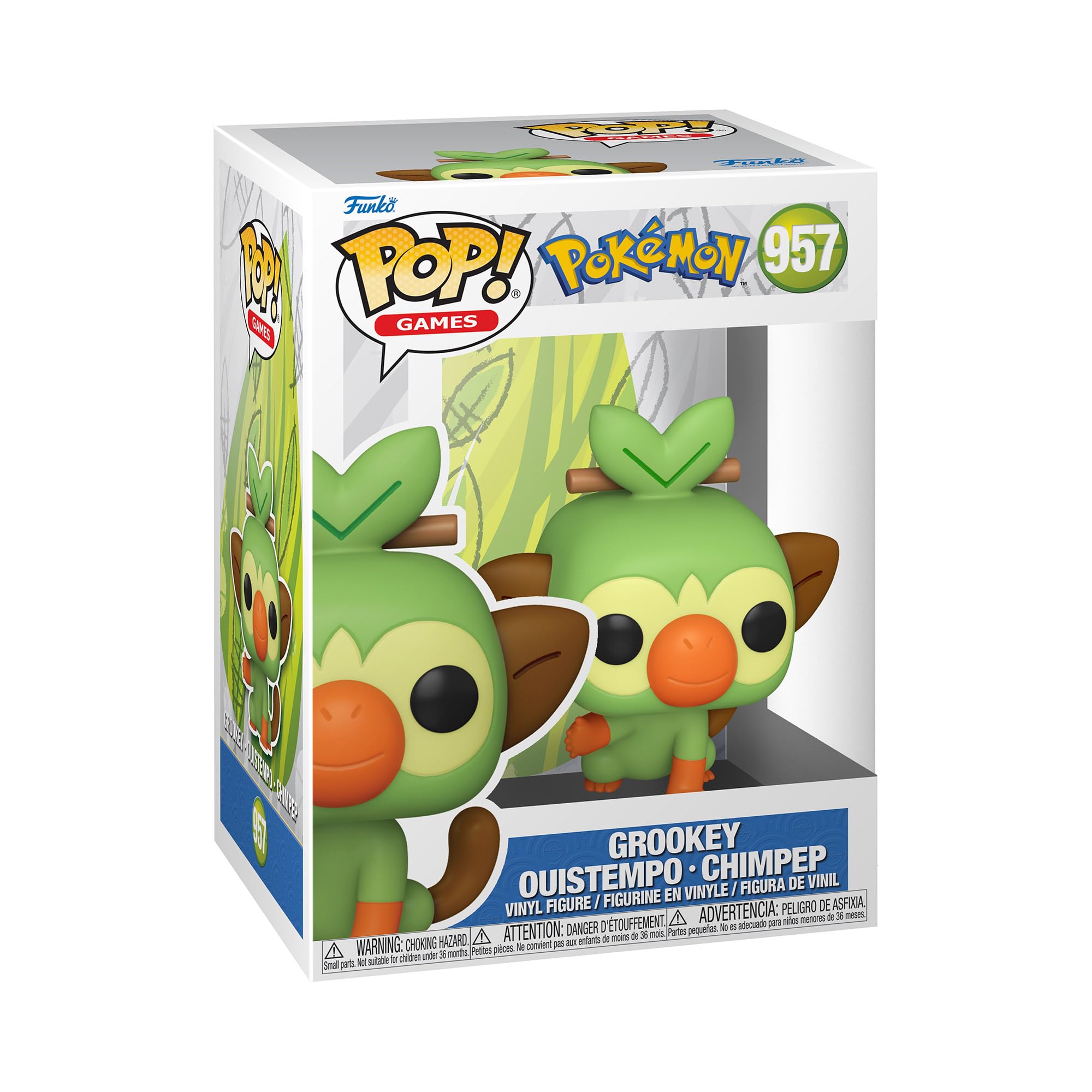 Funko Pop! Games: Pokemon - Grookey Vinyl Figure (70976) 9