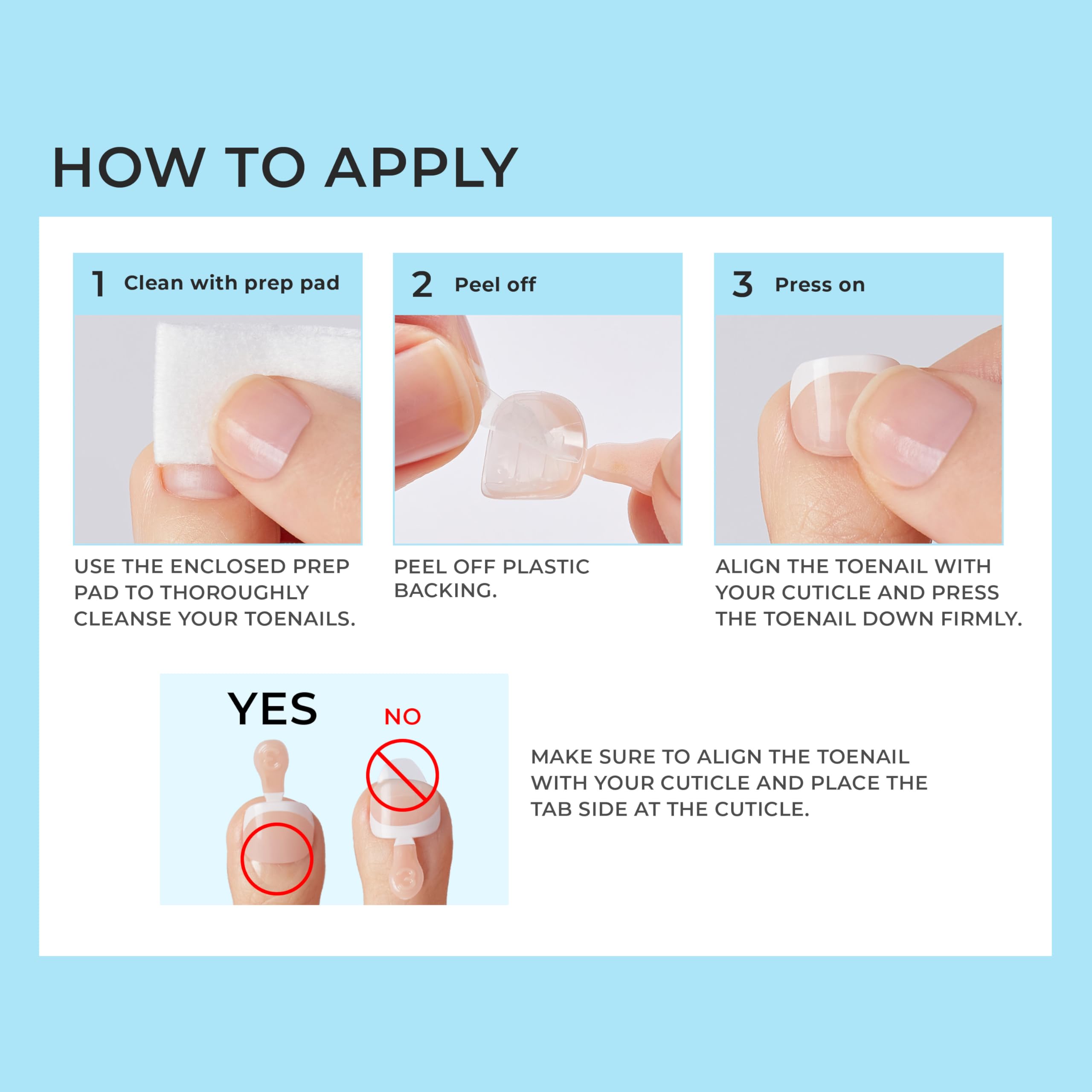 imPRESS Press On Toenails - Blanc Chic White French Short Squoval 24 Count