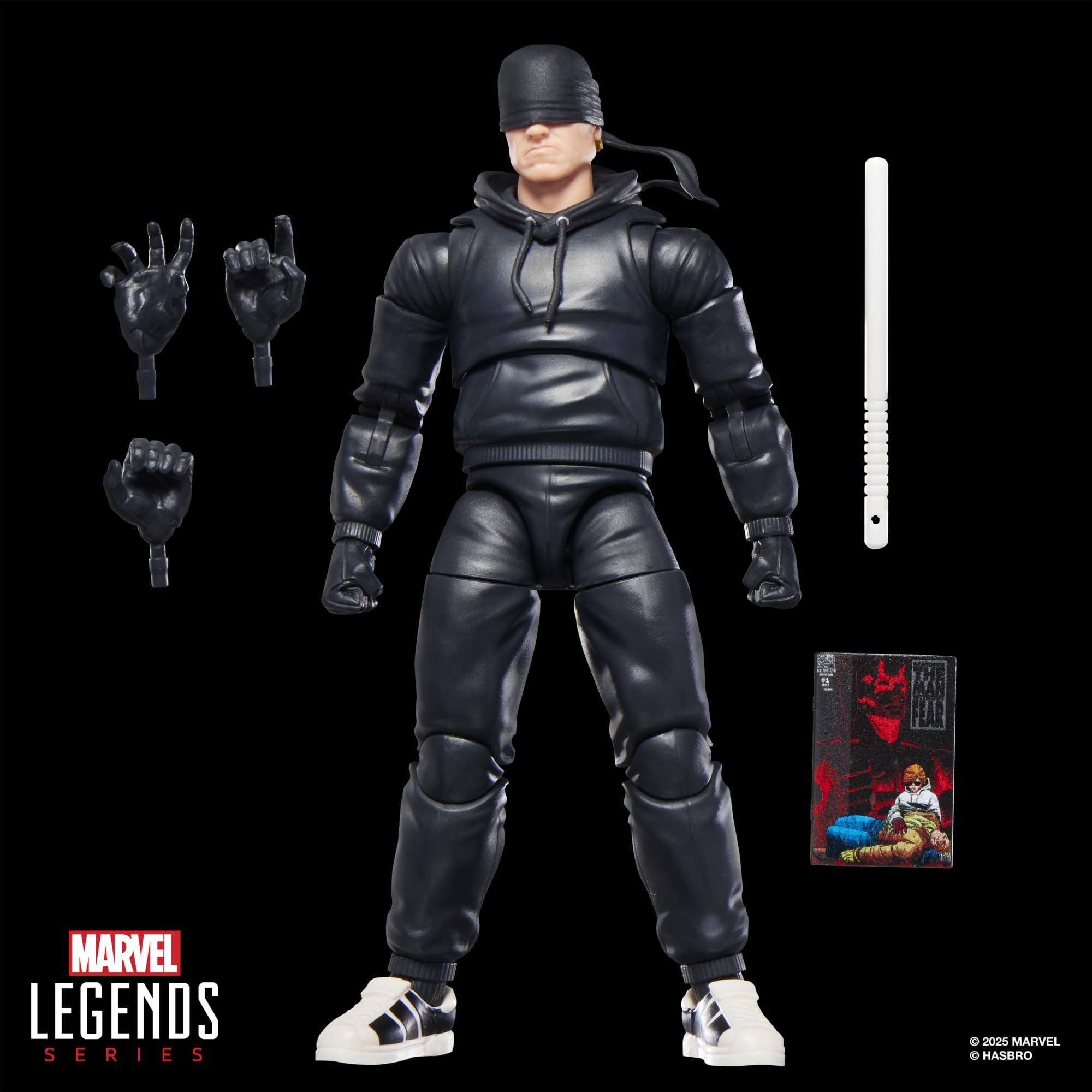 Marvel Legends Series Daredevil Action Figure - 6-Inch Collectible with Comic Accessories 8