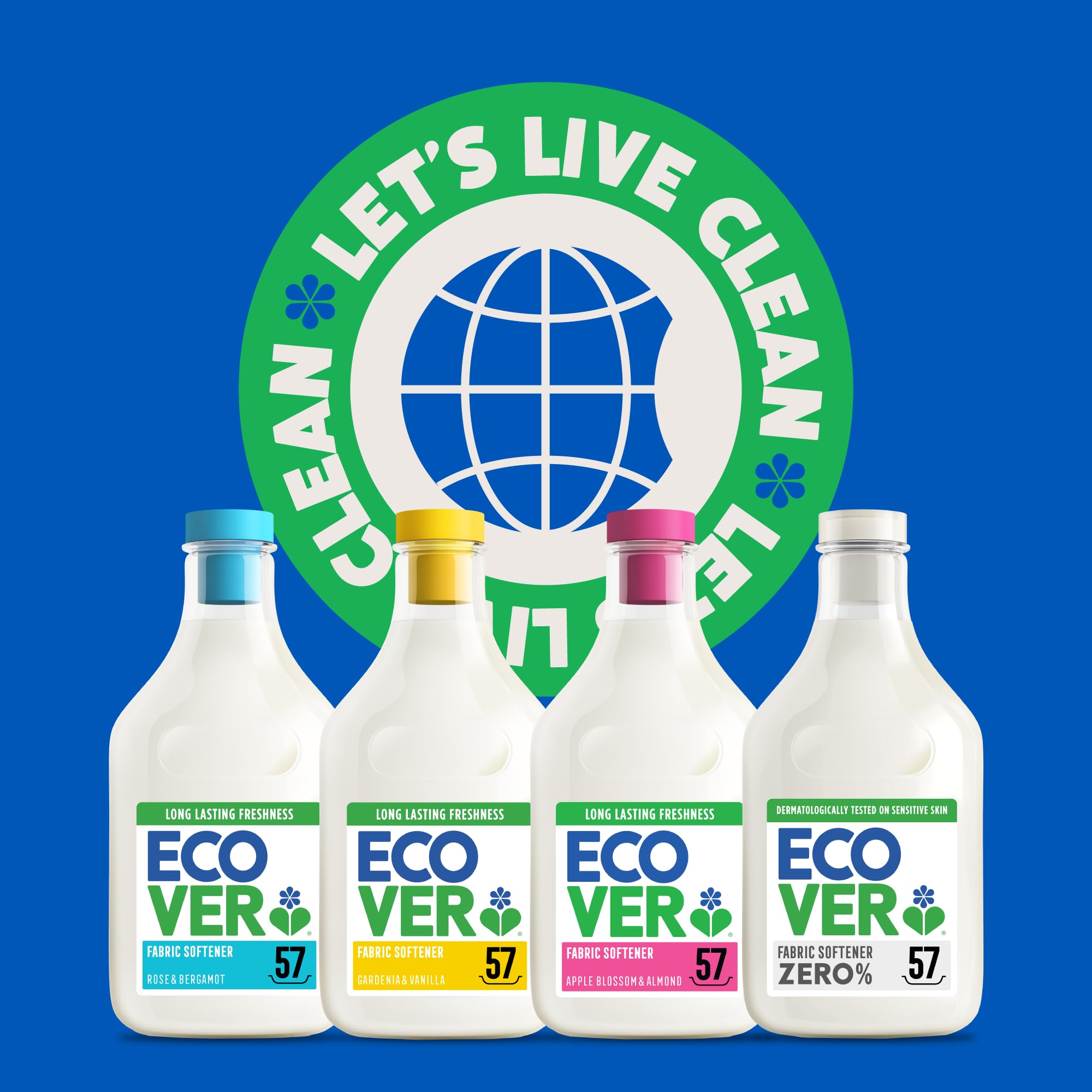 Ecover Zero Liquid Fabric Softener for Sensitive Skin - 1.43L | Softening & Odor Fighting 6
