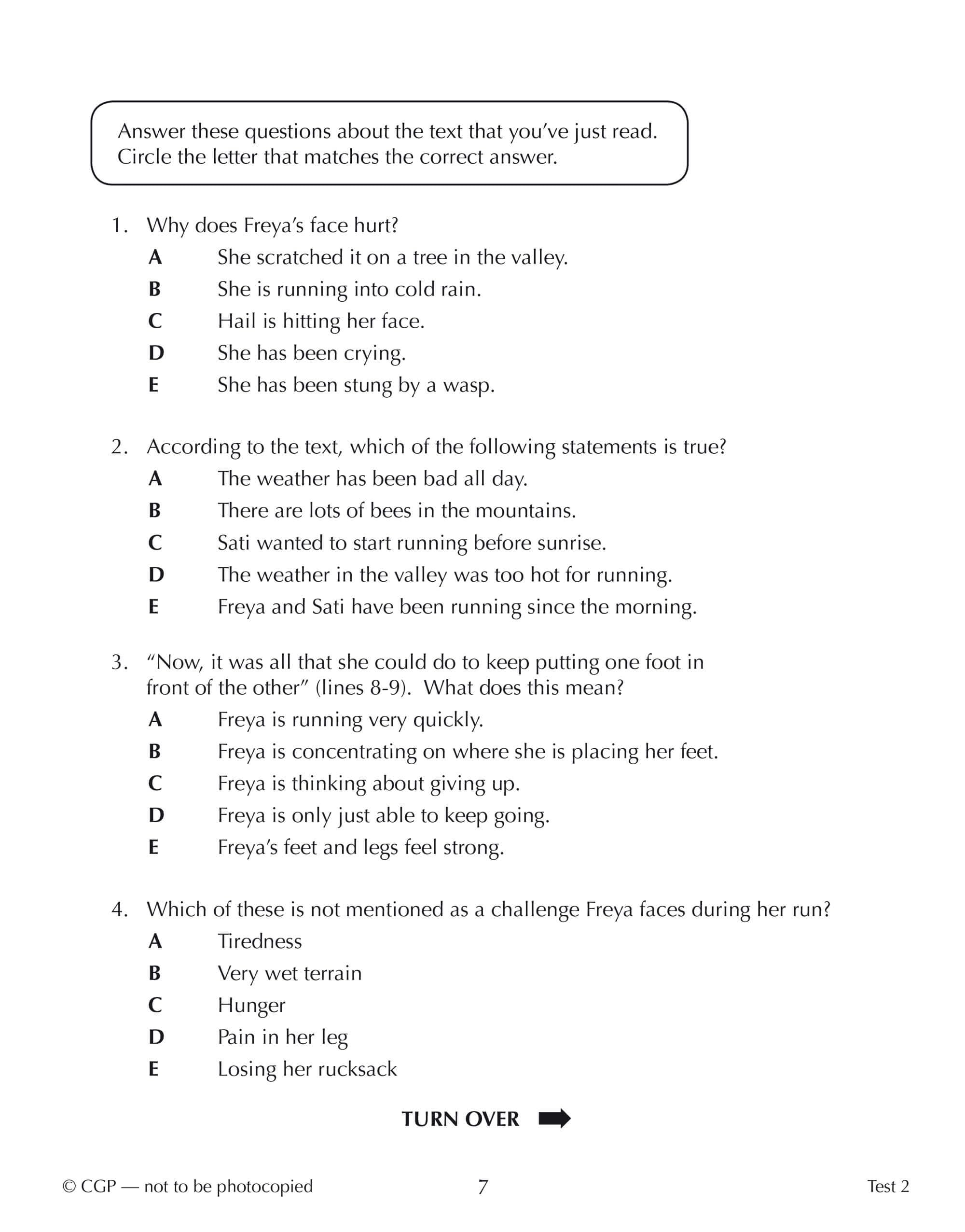 CGP 11+ GL 10-Minute Tests: English Comprehension | Ages 10-11 | Paperback with Online Edition 3