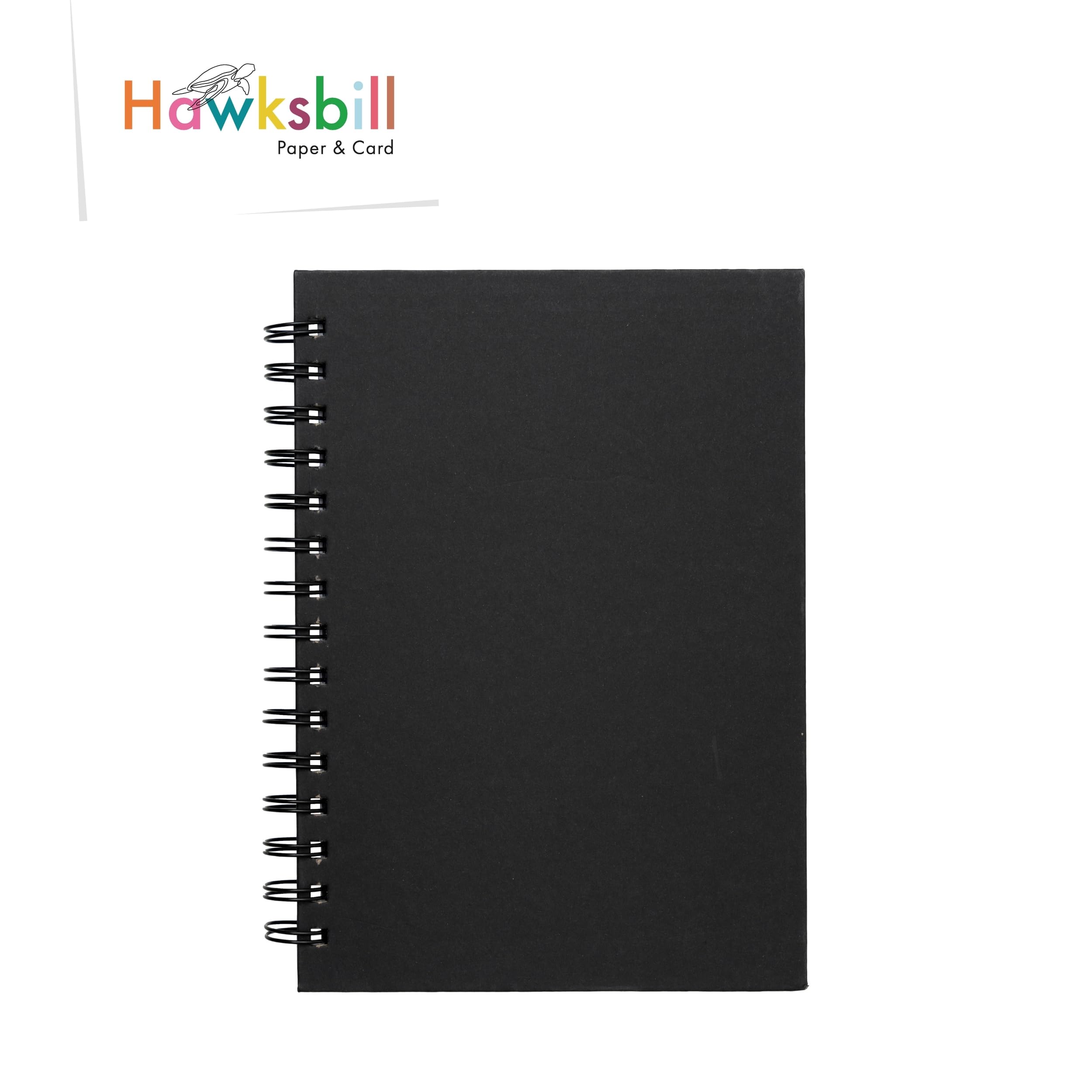 Hawksbill Skizzenbuch, A3, schwarz, Hardcover, Spiralbindung, 40 Blatt, 150 g/m², säurefreies Papier 24