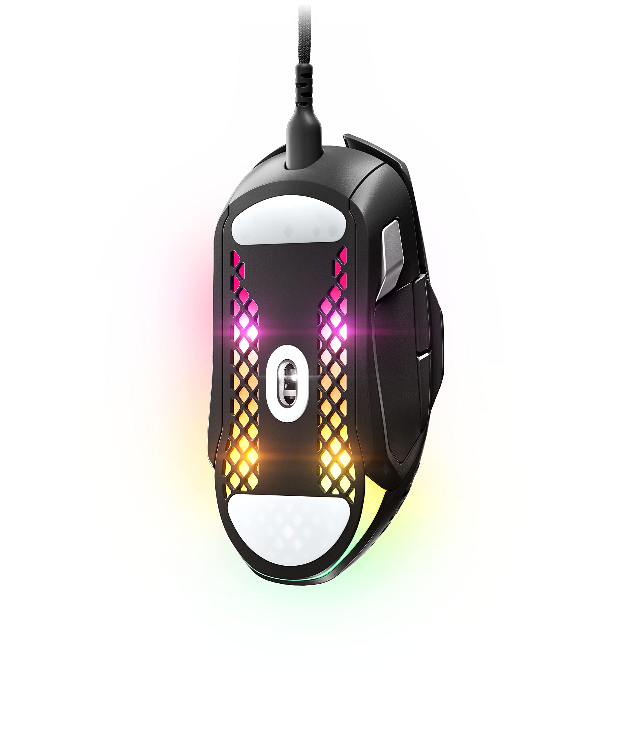 SteelSeries Aerox 5 - Holey RGB Gaming Mouse - Ultra-lightweight Water Resistant Design - 18K DPI TrueMove Air Optical Sensor - 9 Programmable Buttons 9