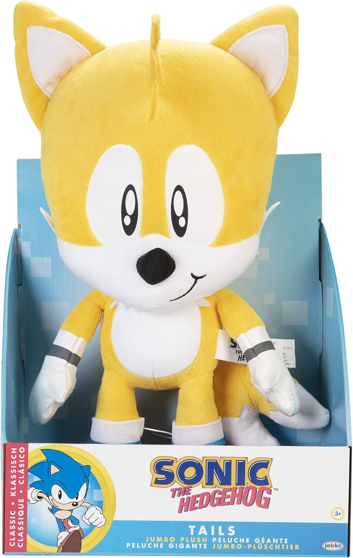 Sonic The Hedgehog Tails Jumbo Plush (2023) - 28" Premium Soft Plush Toy