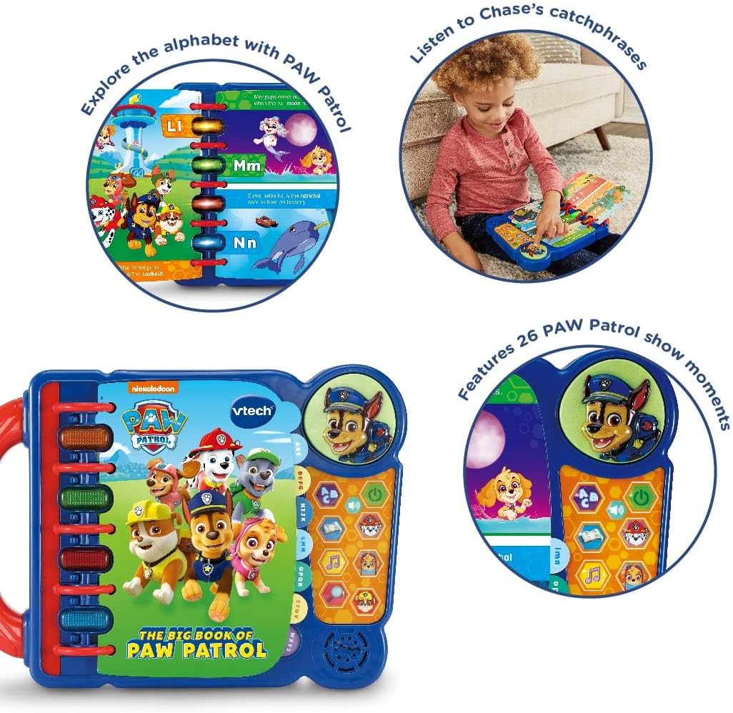 VTech PAW Patrol: The Big Book of PAW Patrol - Interactive Alphabet Learning for Kids 2-5 Years 2