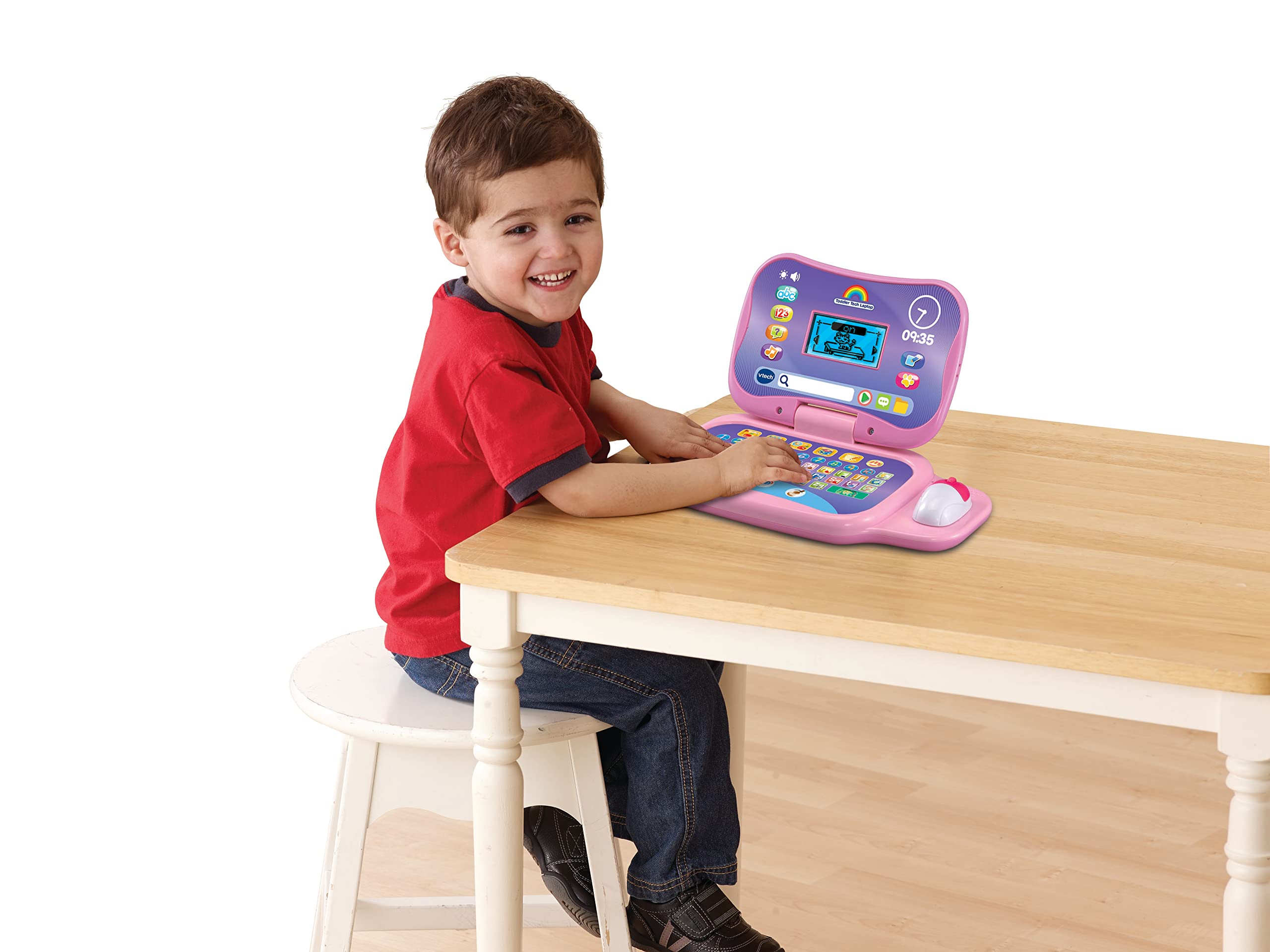 VTech Toddler Tech Laptop - Interactive Educational Computer Toy for Ages 2-5 3