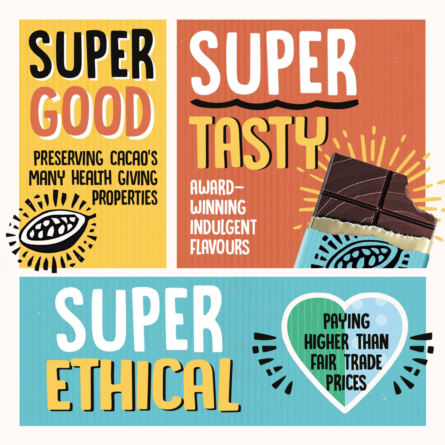 Ombar 100% Cacao Organic Vegan Dark Chocolate Bar (35g x 10) - Raw, Dairy-Free, Gluten-Free 4