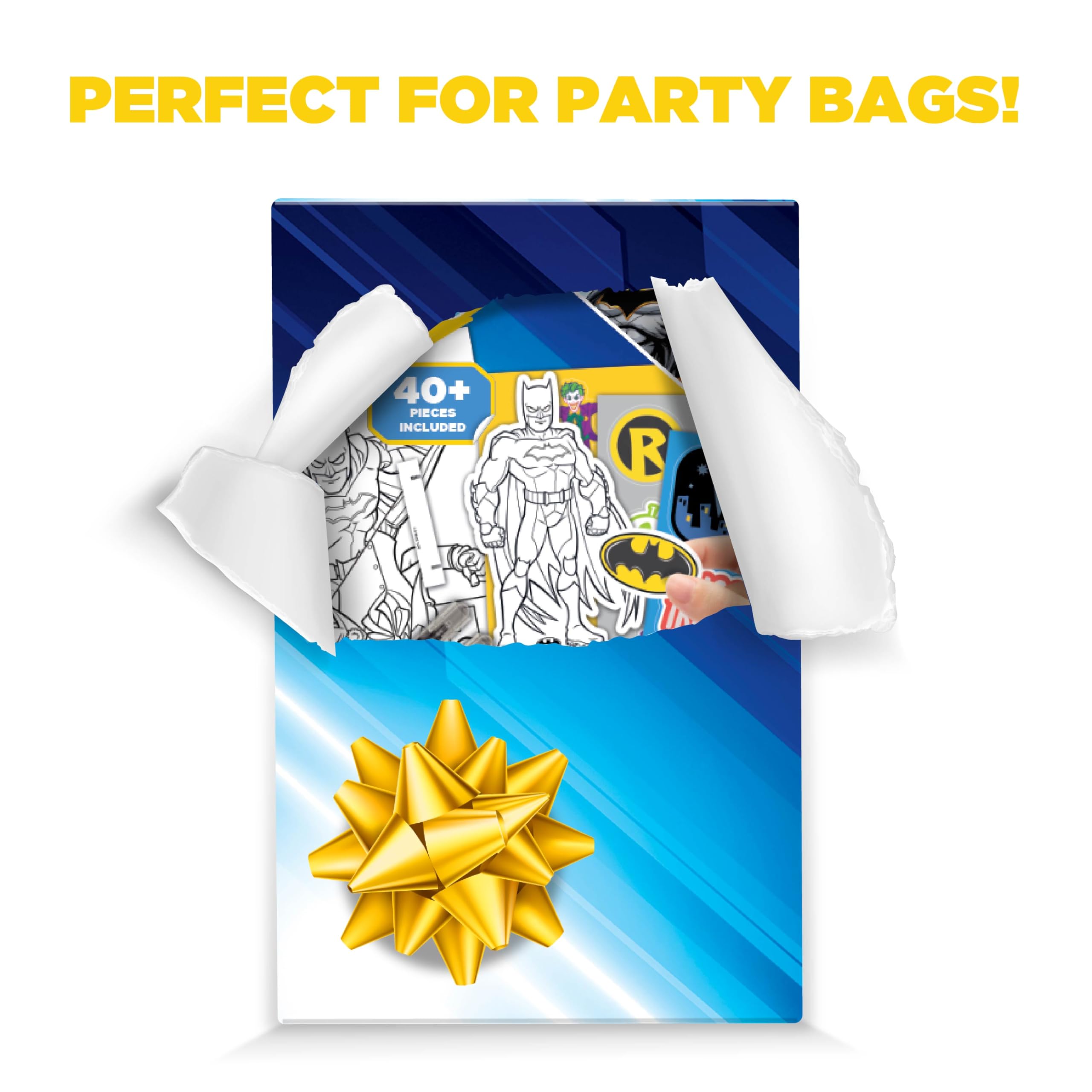 BLADEZ DC Batman Sticker Activity Set - 40+ Pieces | Travel Friendly | Includes Colouring & Pens 3