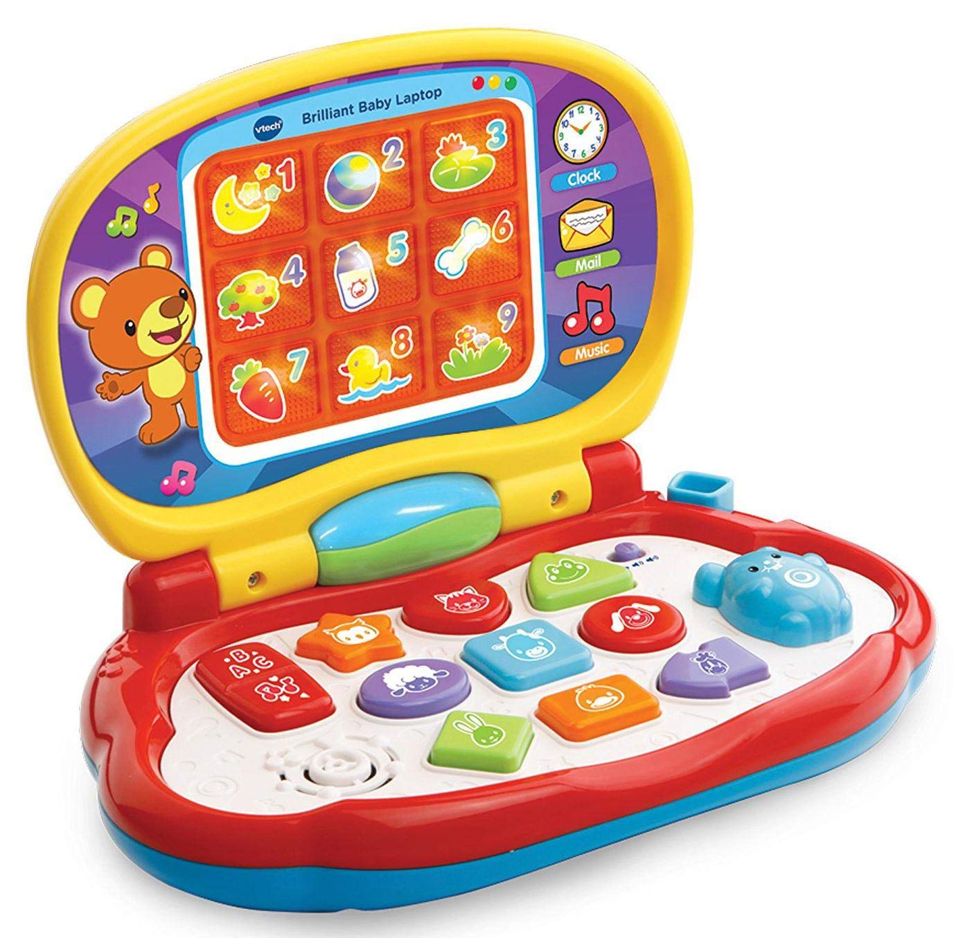 VTech Baby Laptop - 3 Modes of Play, Moveable Mouse, Songs & Melodies for 6 Months+ 1