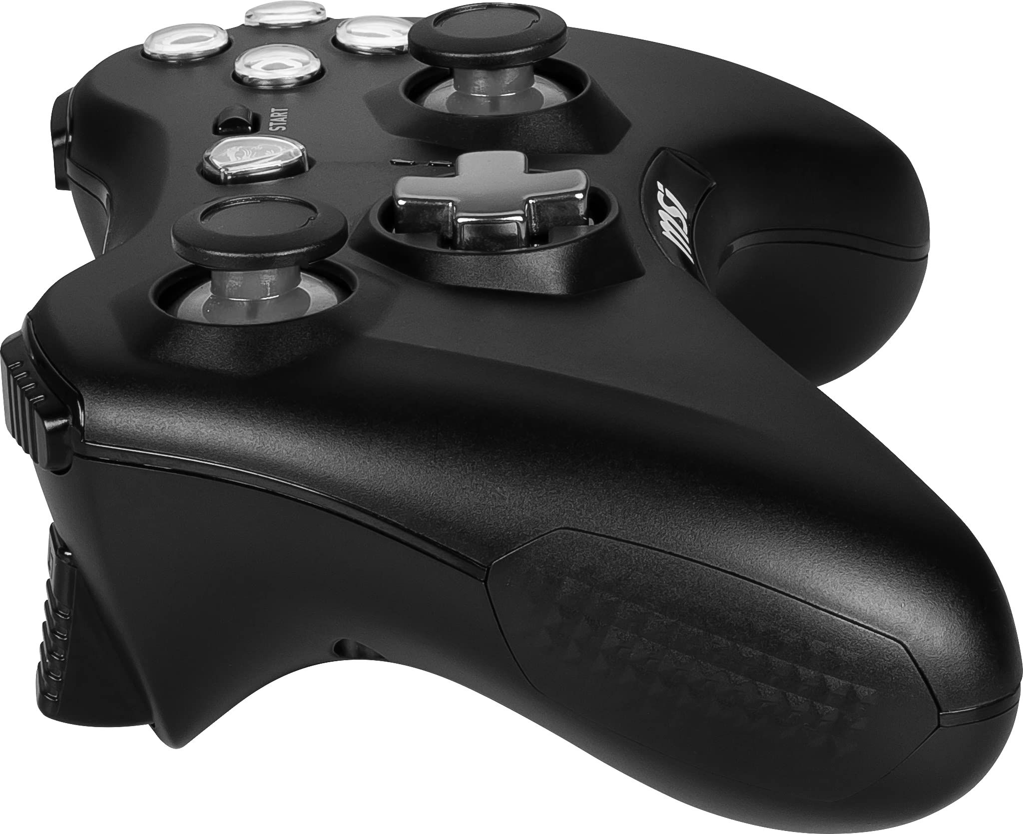 MSI FORCE GC20 V2 Kabelgebundener Gamepad-Controller – Austauschbares D-Pad, Dual-Vibration, USB 2.0 für PC und Android