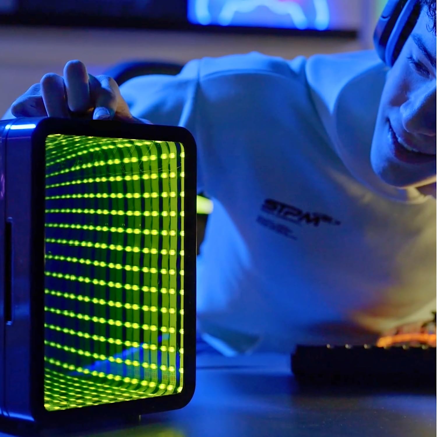 So Chill Mini Fridge Infinity - LED Light-Up Mini Fridge for Gamers & Teens 17