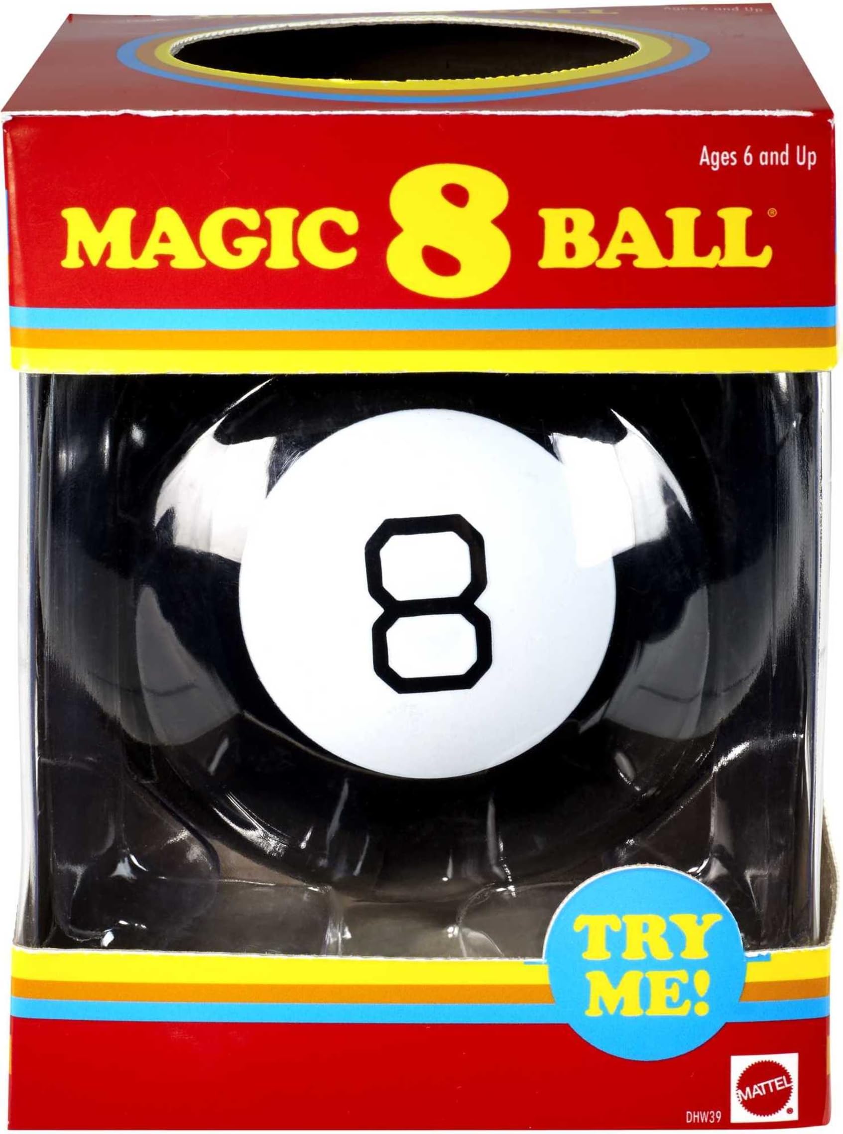 Mattel Magic 8 Ball Novelty Fortune-Telling Toy - Ages 6-144 | Multicolor Plastic 1