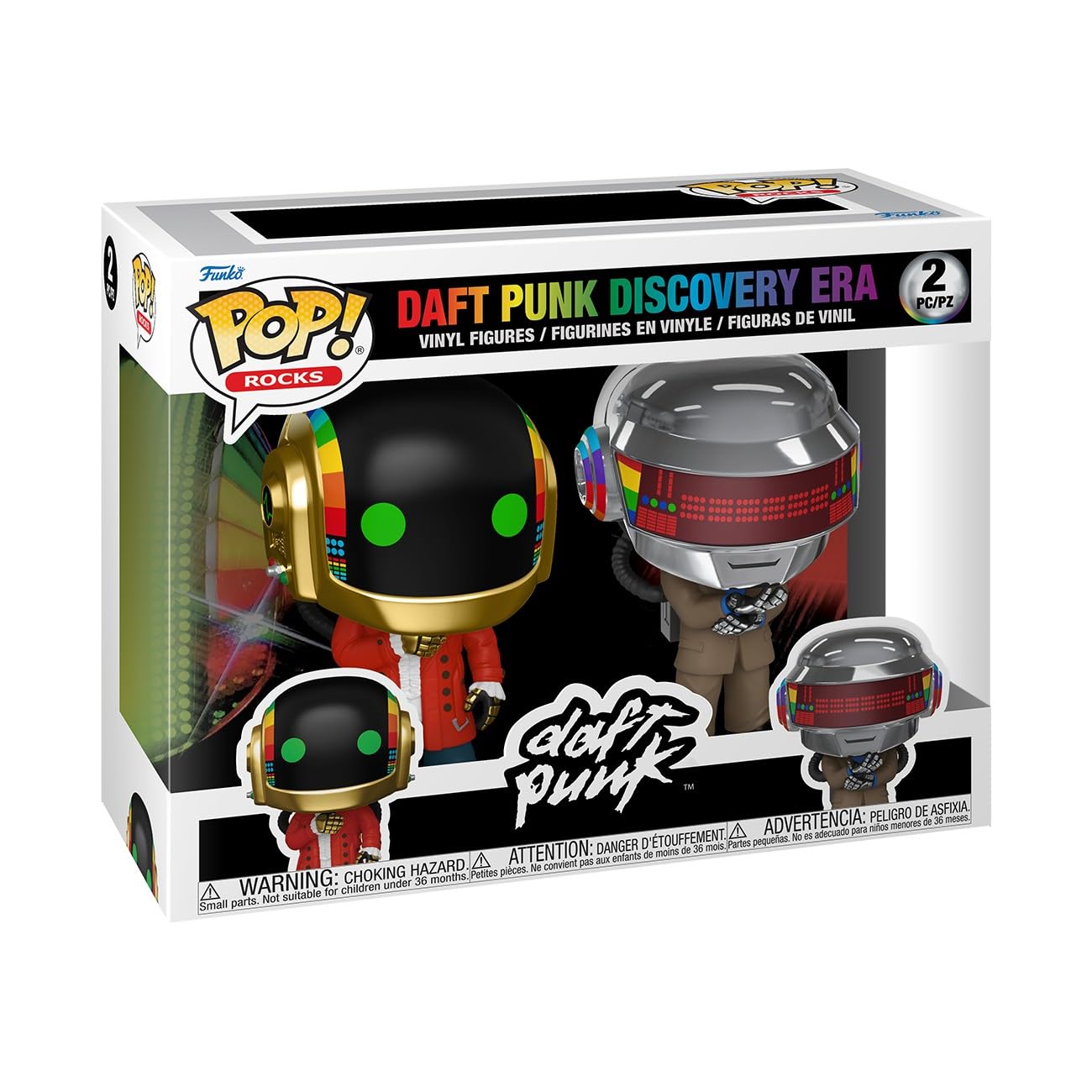 Funko POP! Rocks: Daft Punk - Discovery 2 Pack | Collectable Vinyl Figure | Hero Robot No. 1
