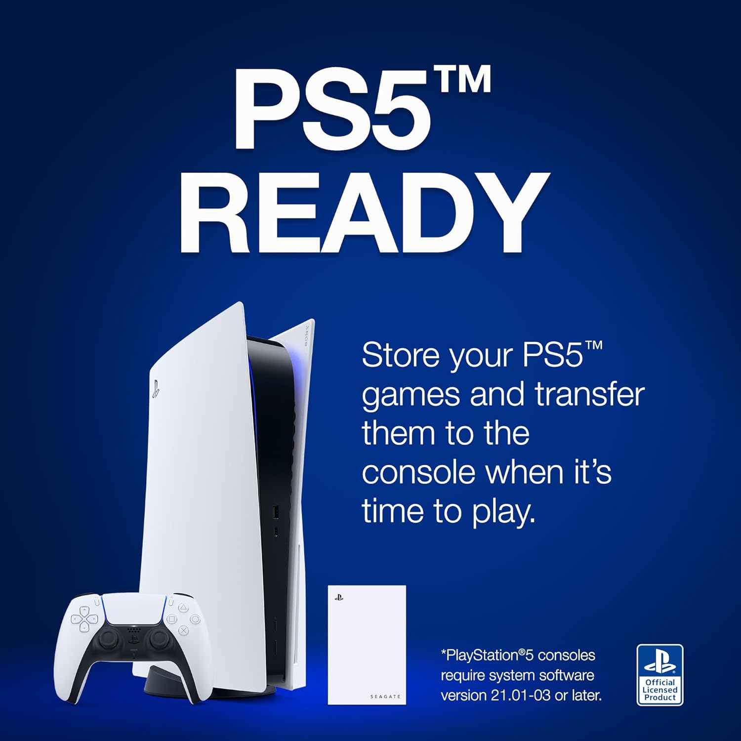 Seagate Game Drive for PS5, 5 TB, External HDD, 2.5", USB 3.0, Officially Licens 8