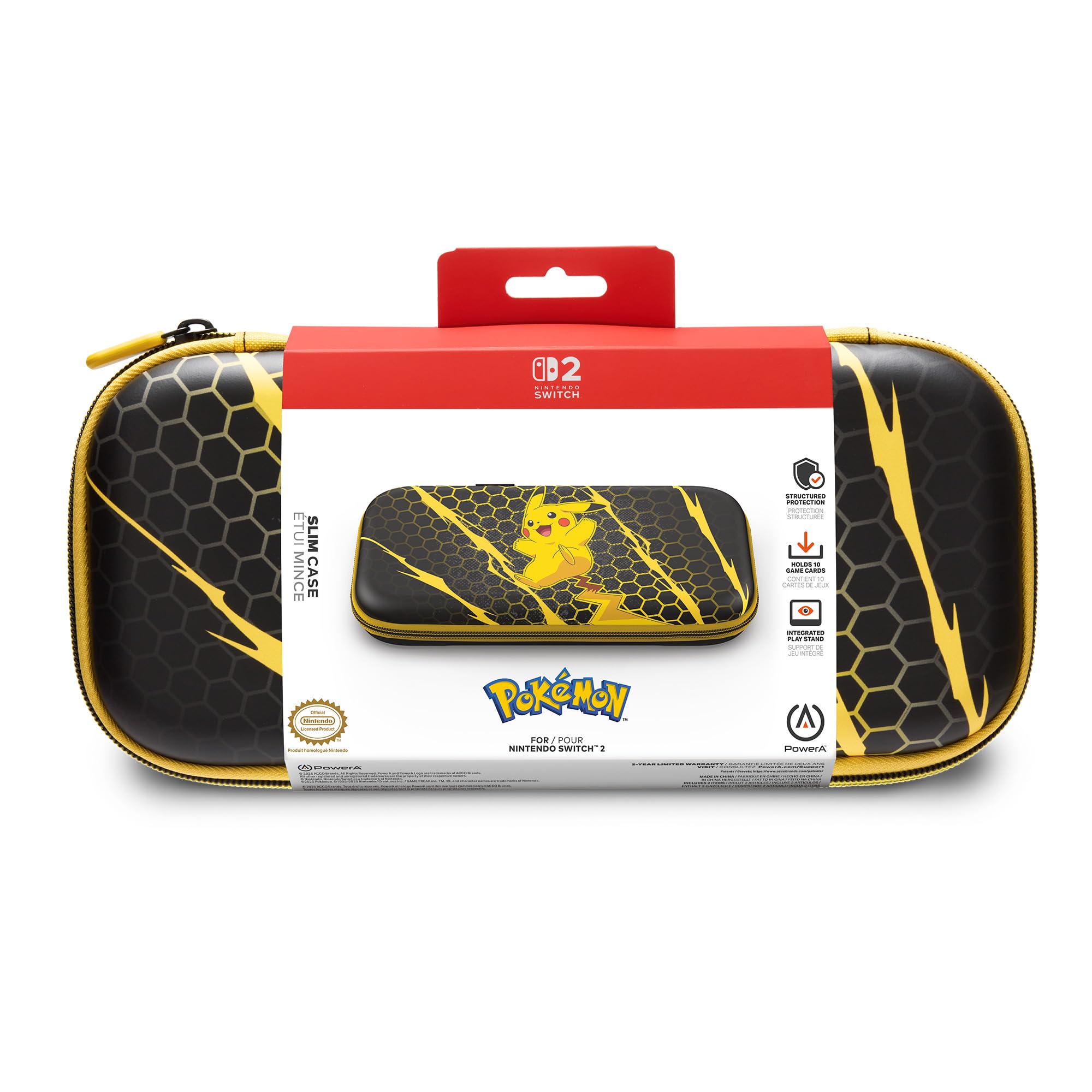 PowerA Slim Case for Nintendo Switch 2 - Pokémon Pikachu Storm, Officially 5