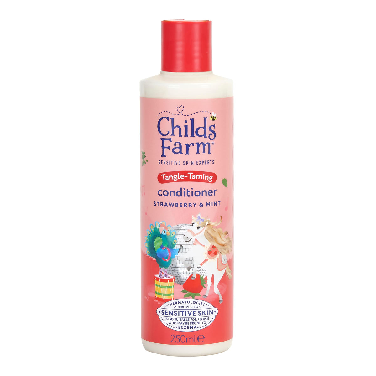 Childs Farm Tangle Taming Conditioner - Silicone-Free, Detangling, Strawberry & Mint Scent | 250 ml
