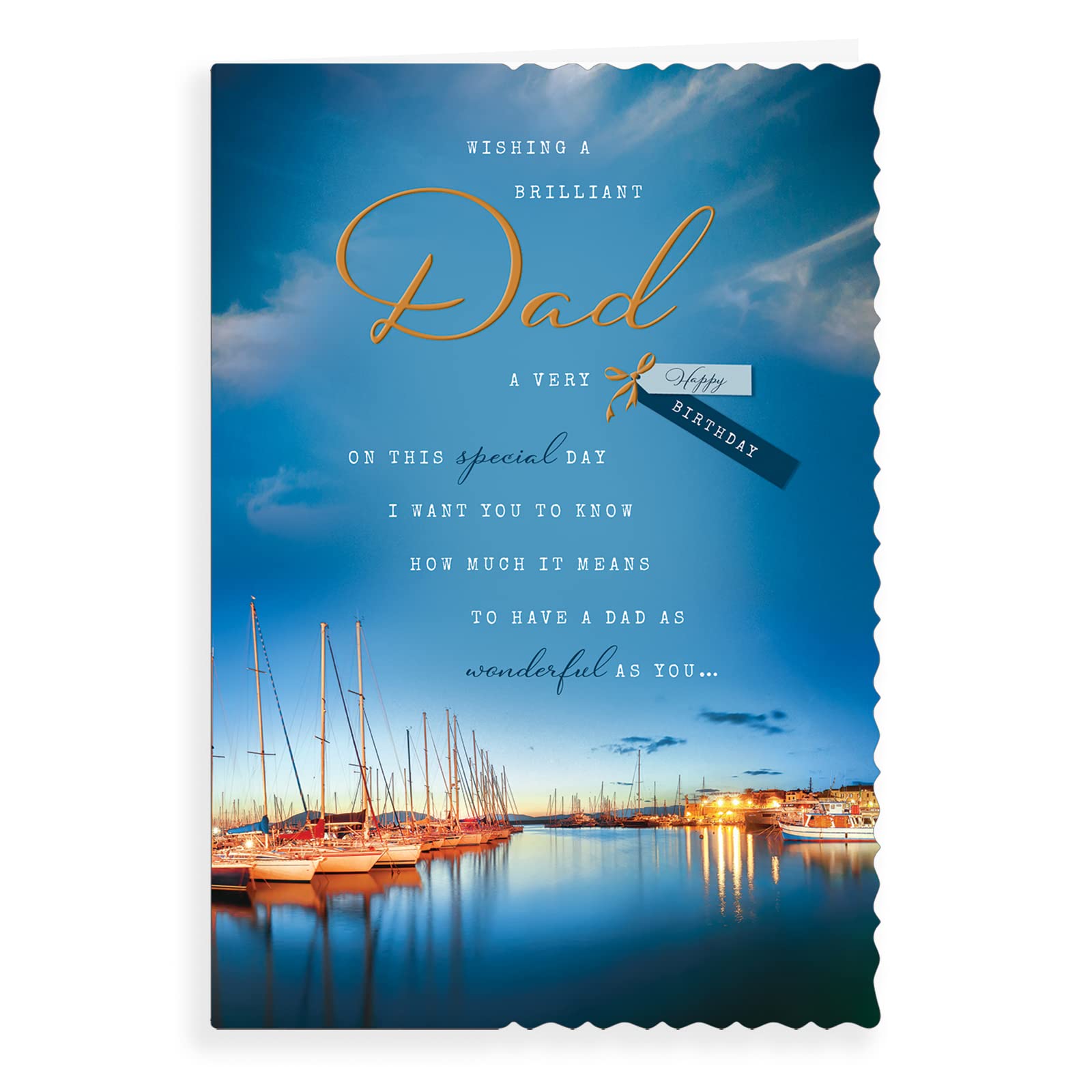 Regal Publishing Avant Garde Studios Birthday Card for Dad | 9 x 6 Inches | Multicolor