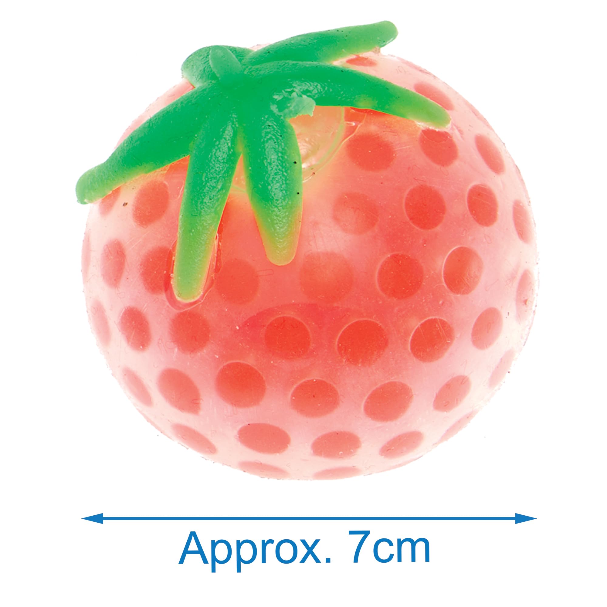 Baker Ross Squeeze Bead Fruit Toys - Pack of 4 Assorted Jelly Toys | Approx 7cm | Age 3+ 3